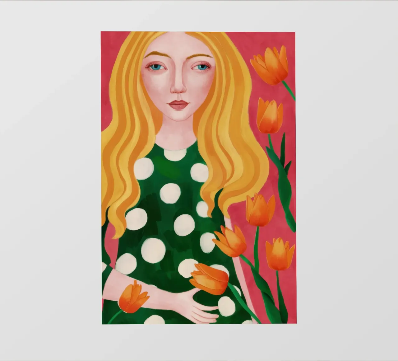 Blonde Tulip Beauty photo wallpaper by Sentinel Glow