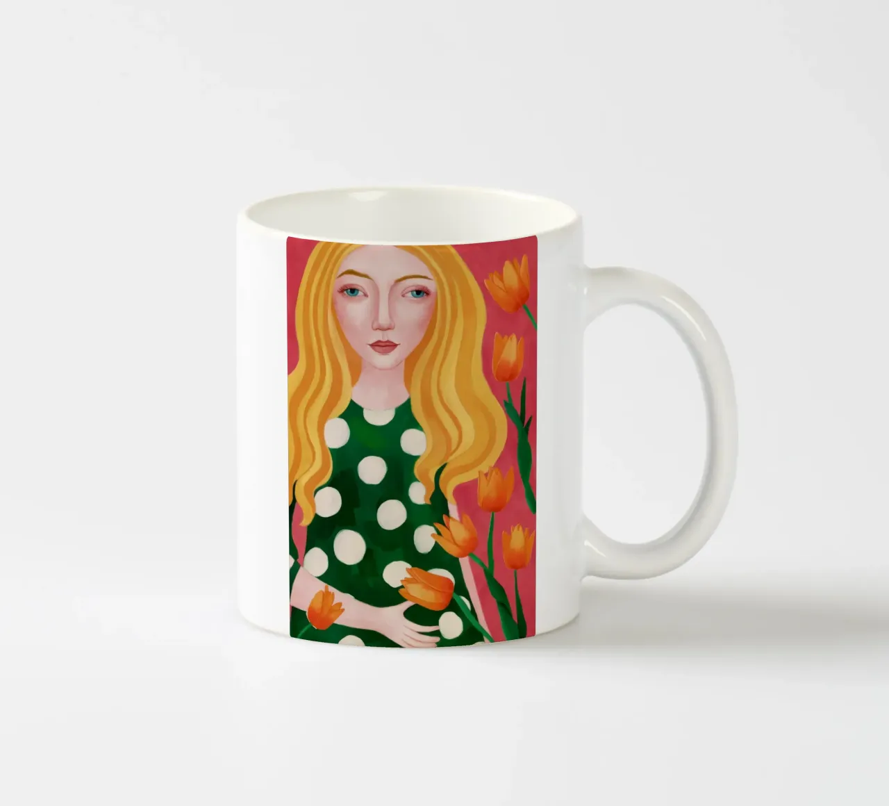 Bellezza del tulipano biondo tazza in ceramica da Sentinel Glow