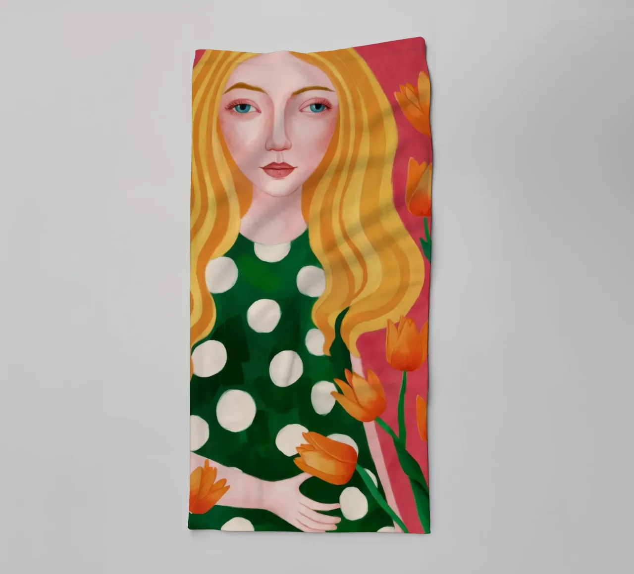 Blonde Tulip Beauty towel by Sentinel Glow