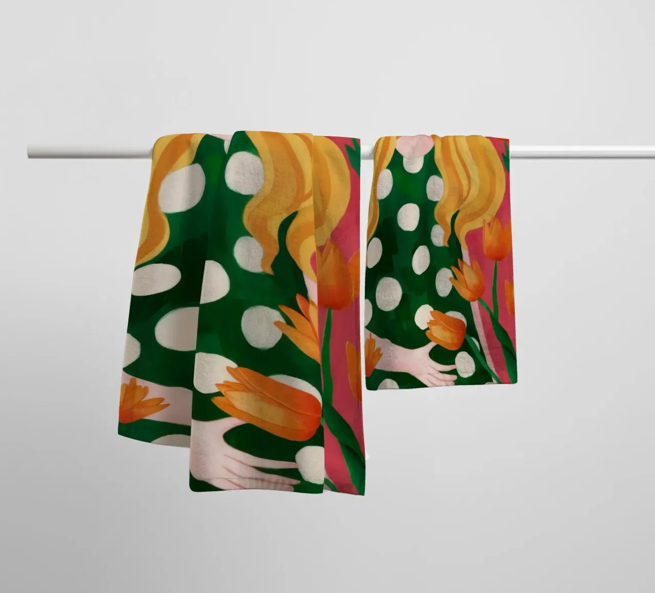 Blonde Tulip Beauty towel by Sentinel Glow