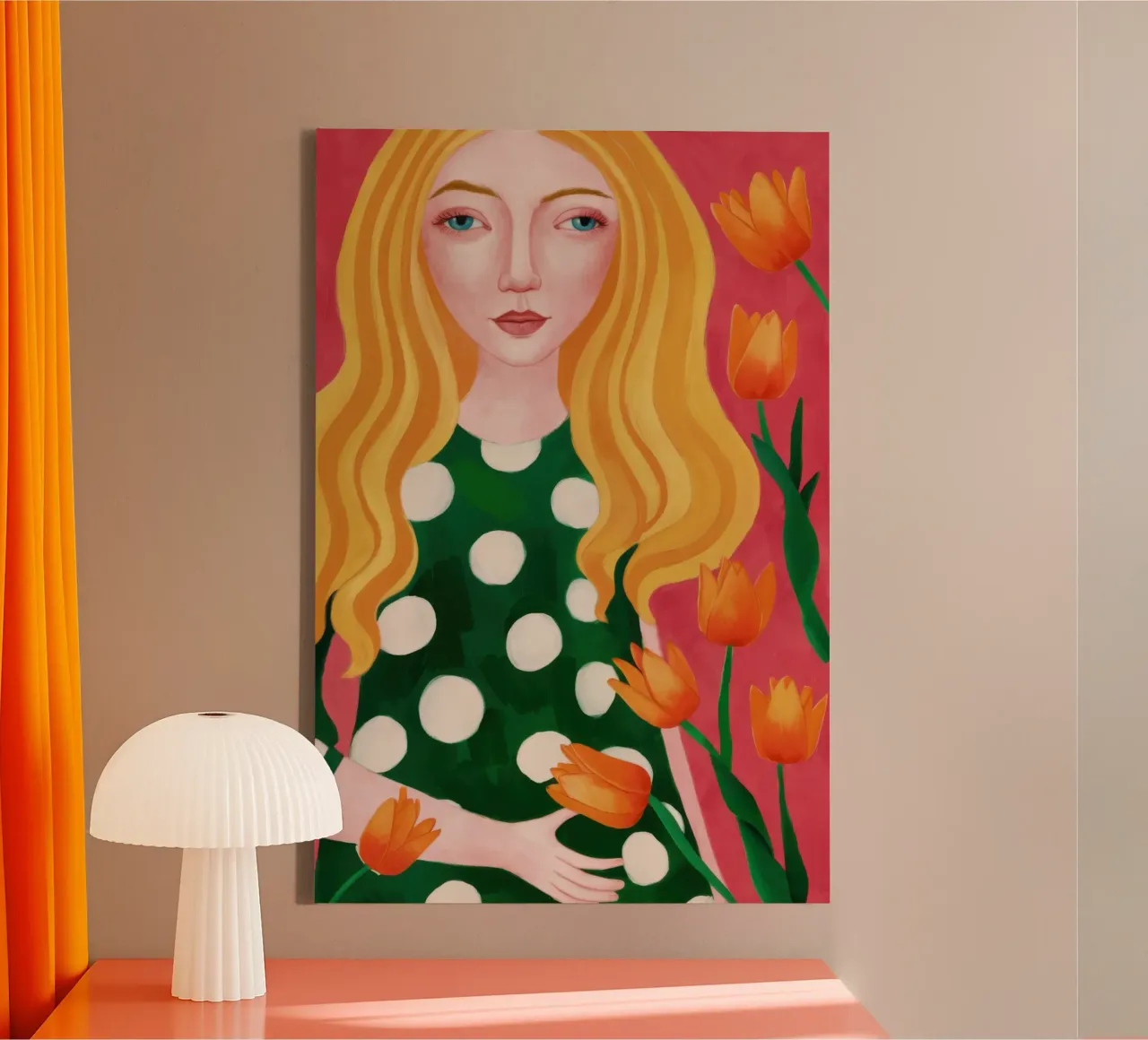 Blonde Tulip Beauty canvas by Sentinel Glow