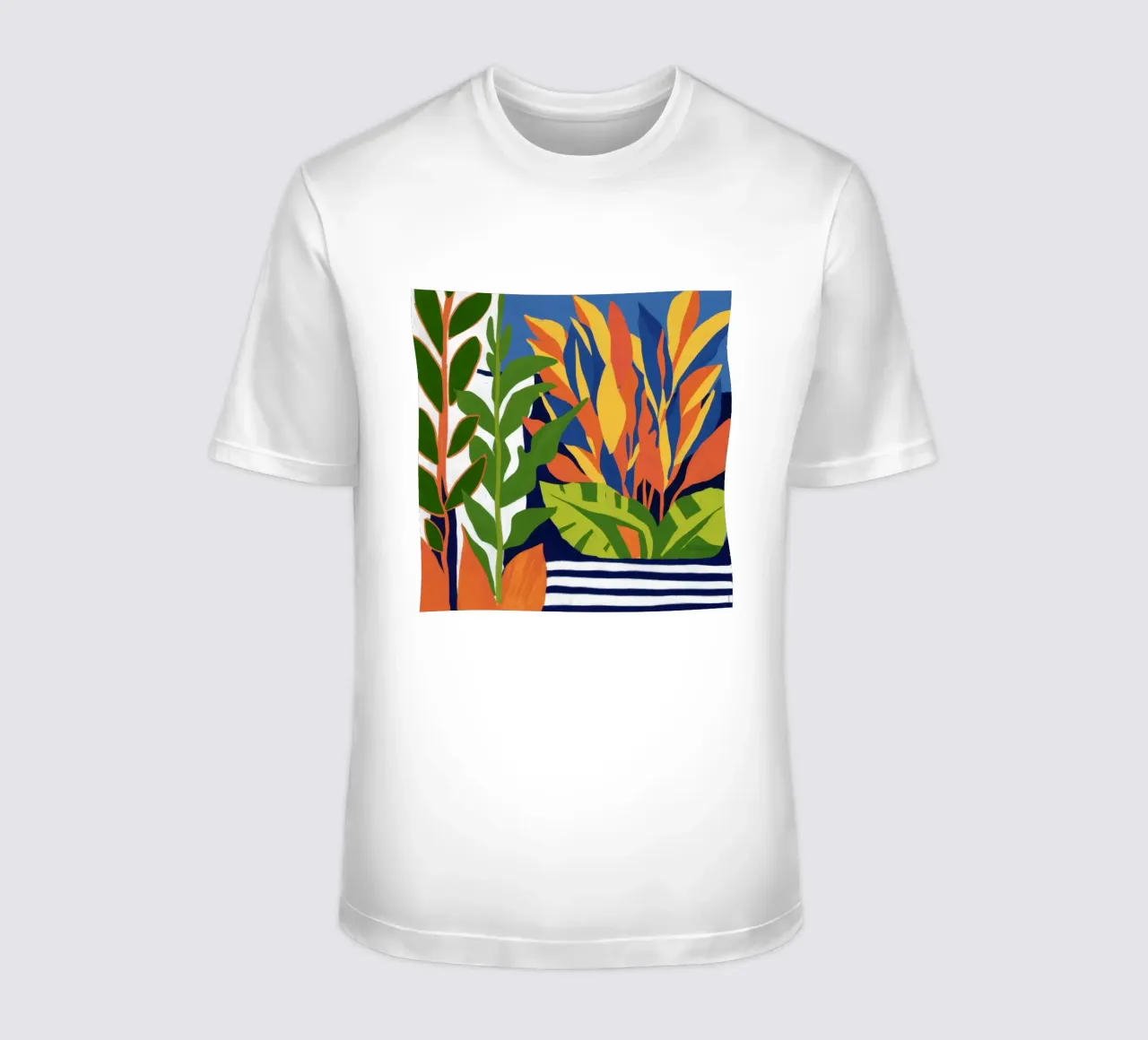 Herbst-Streifen Laub T-Shirt von Arcane Lines