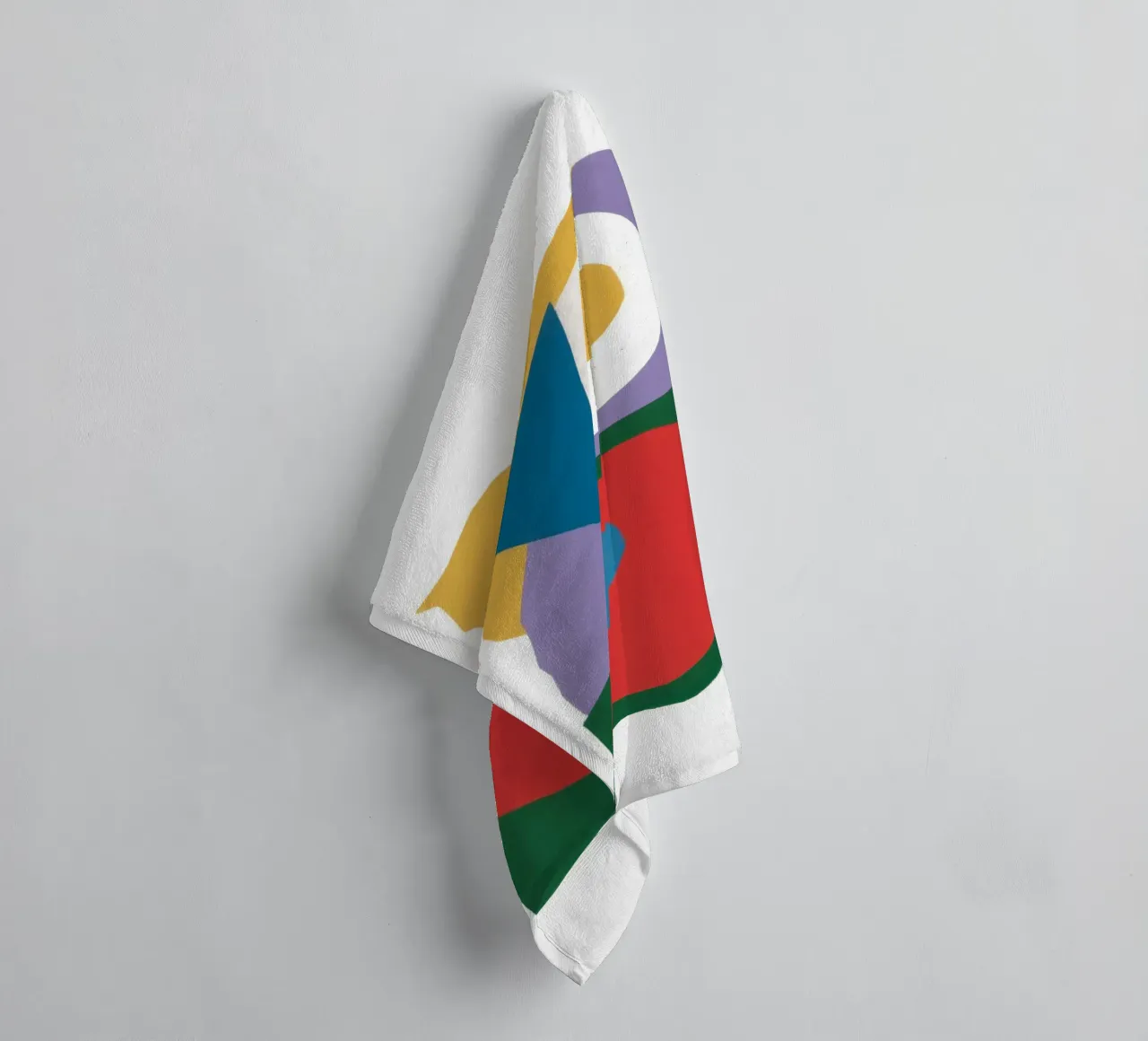 Primaire vorm stilstaand, leven badhanddoek van Mossy Pigment