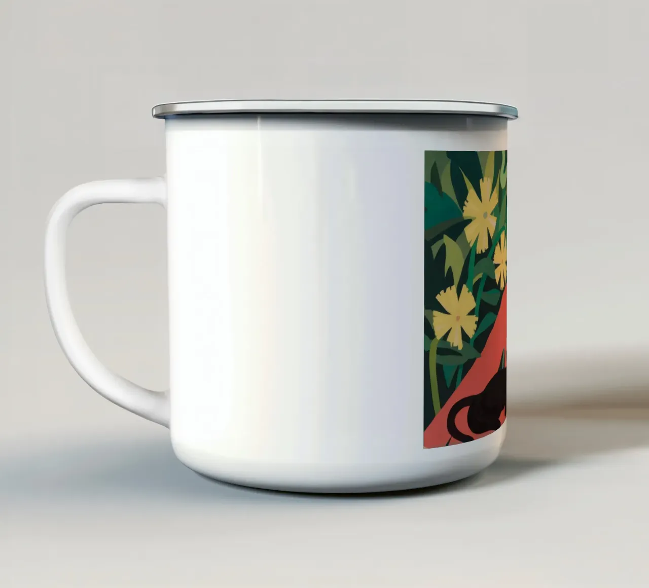 Il sonno del giardino d'oro tazza in smalto da Hollow Years