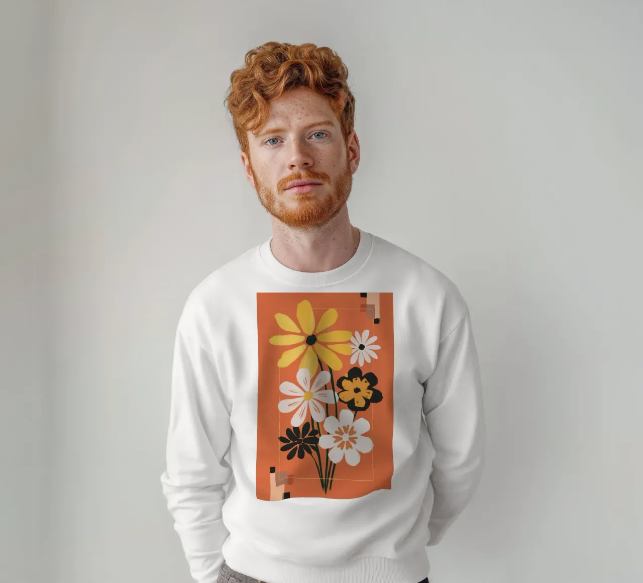 Vaso nero Daisy felpa da Lune Dreams