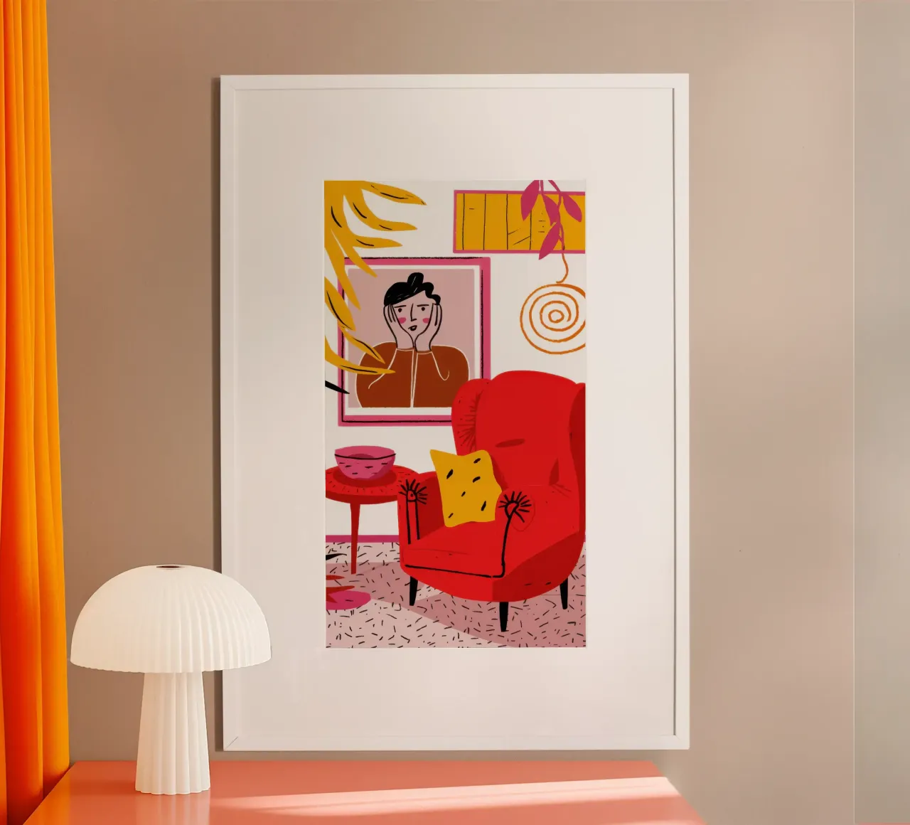 Compagno di sedia Crimson carta hahnemühle da Arcane Lines
