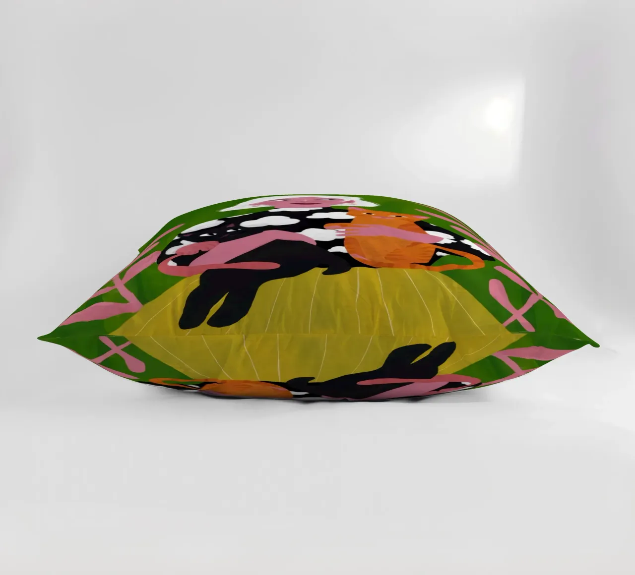 Whimsical Patterned Embrace decorative cushion by Hollow Years