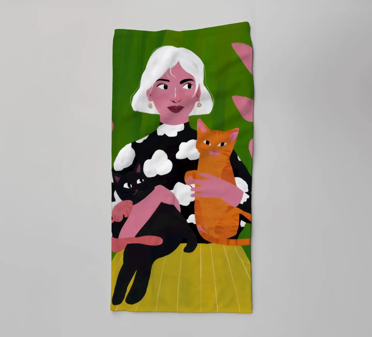 Whimsical Patterned Embrace towel by Hollow Years