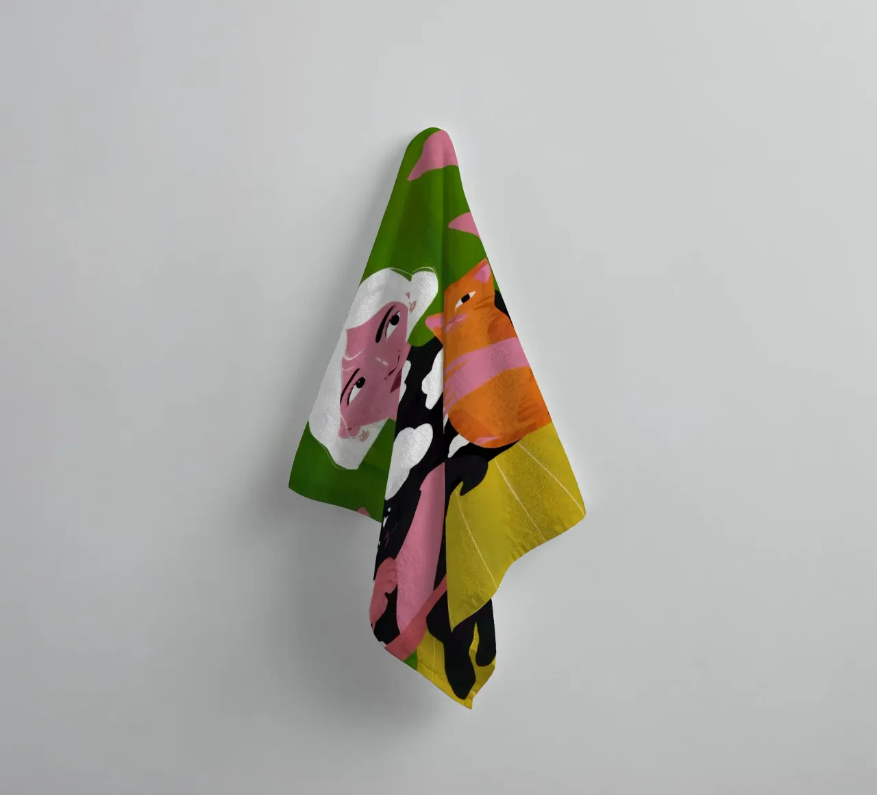 Whimsical Patterned Embrace towel by Hollow Years