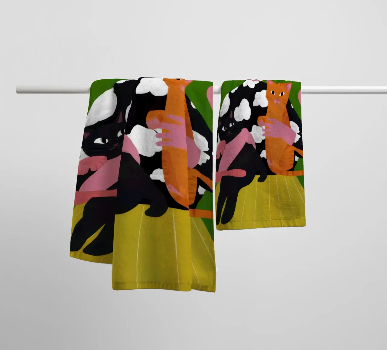 Whimsical Patterned Embrace towel by Hollow Years