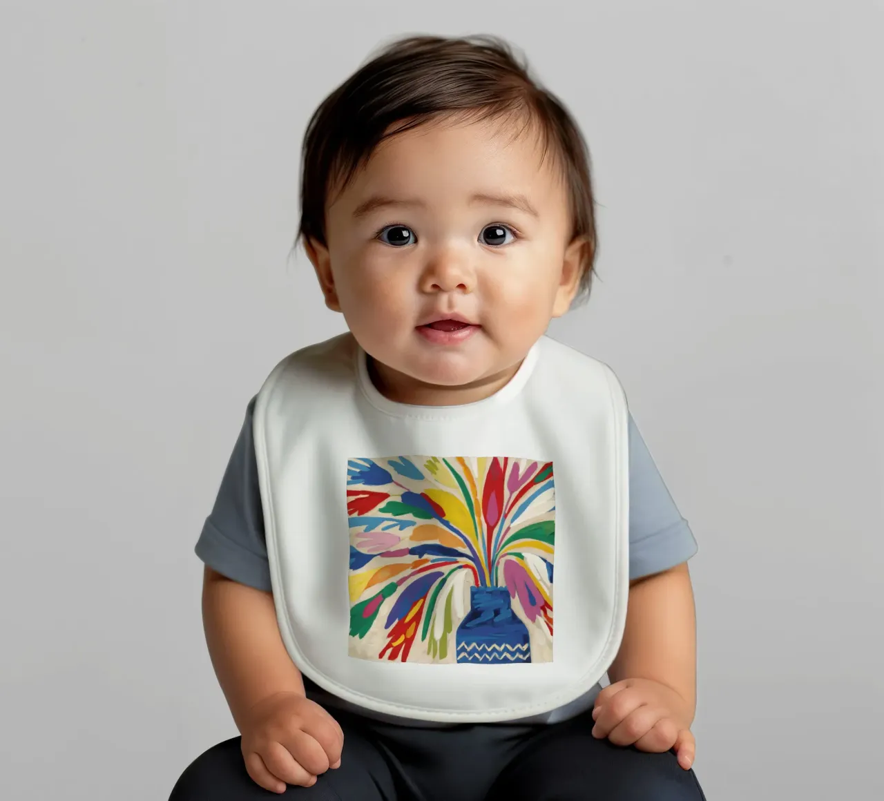 Esplosione gestuale di fiori bavaglino da Arcane Lines