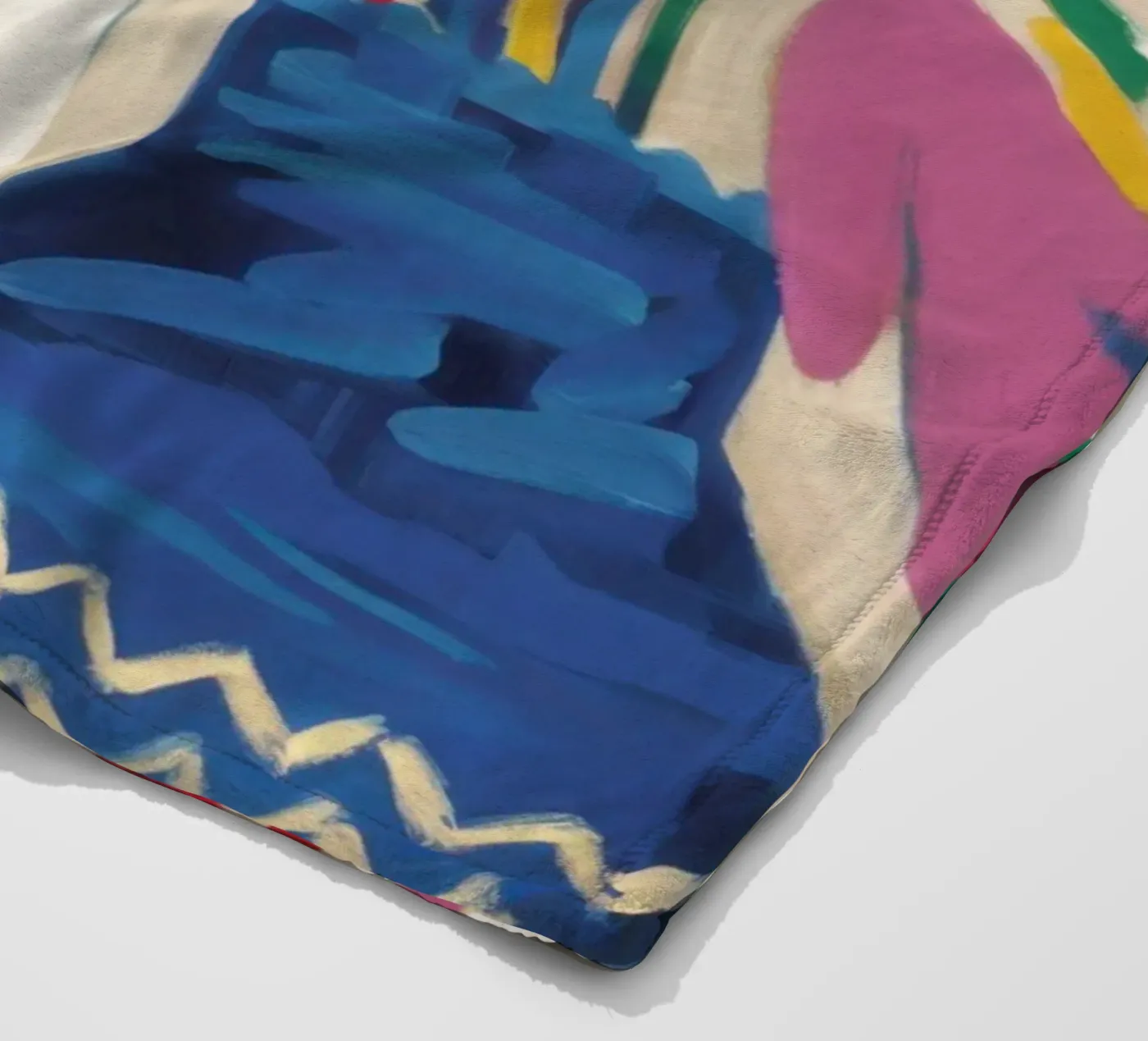 Gestural Bloom Explosion fleece blanket by Arcane Lines