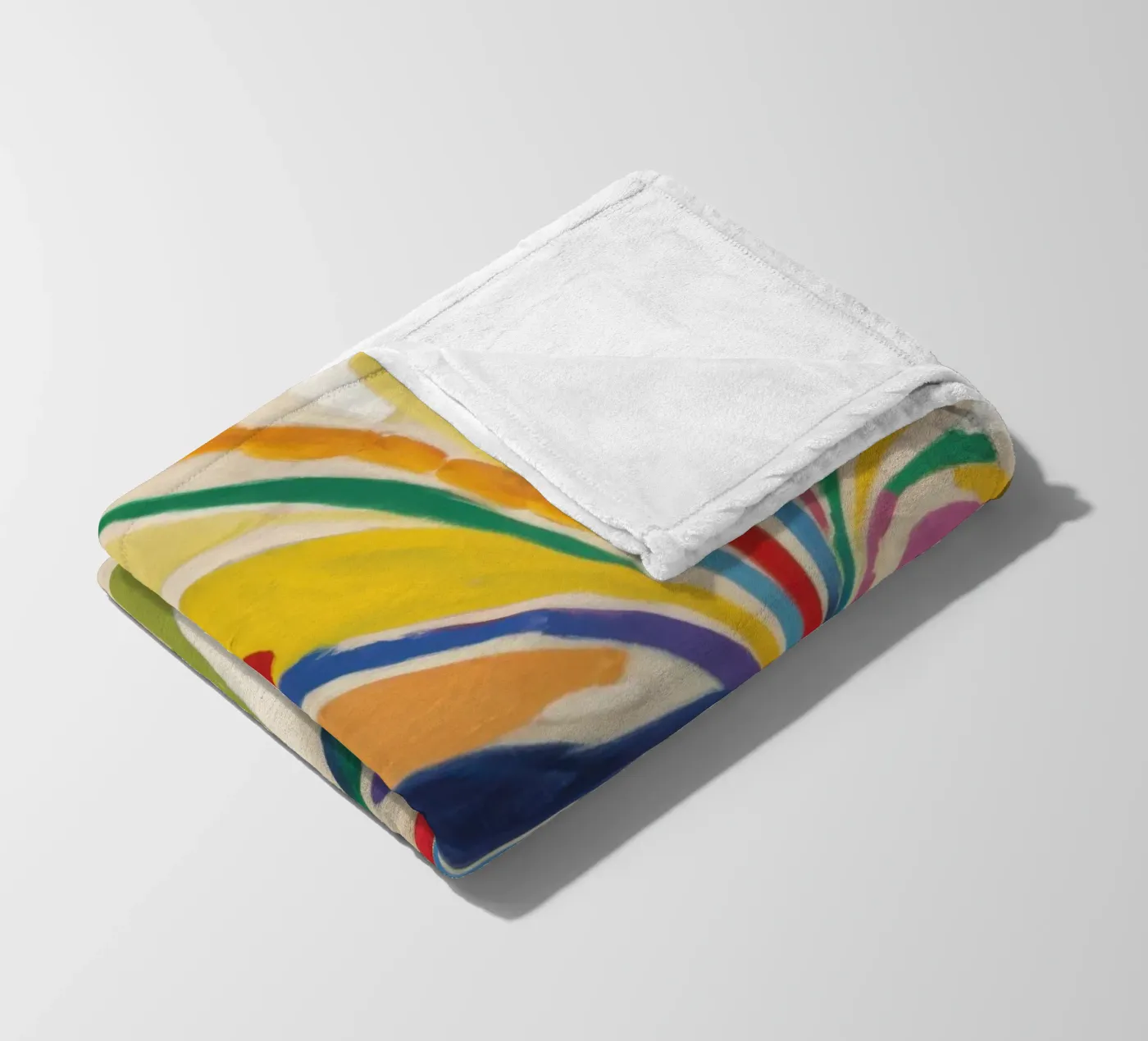Gestural Bloom Explosion fleece blanket by Arcane Lines