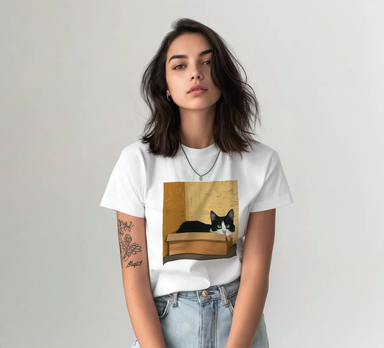 Fortezza classica a scatola chiusa t-shirt da Mossy Pigment