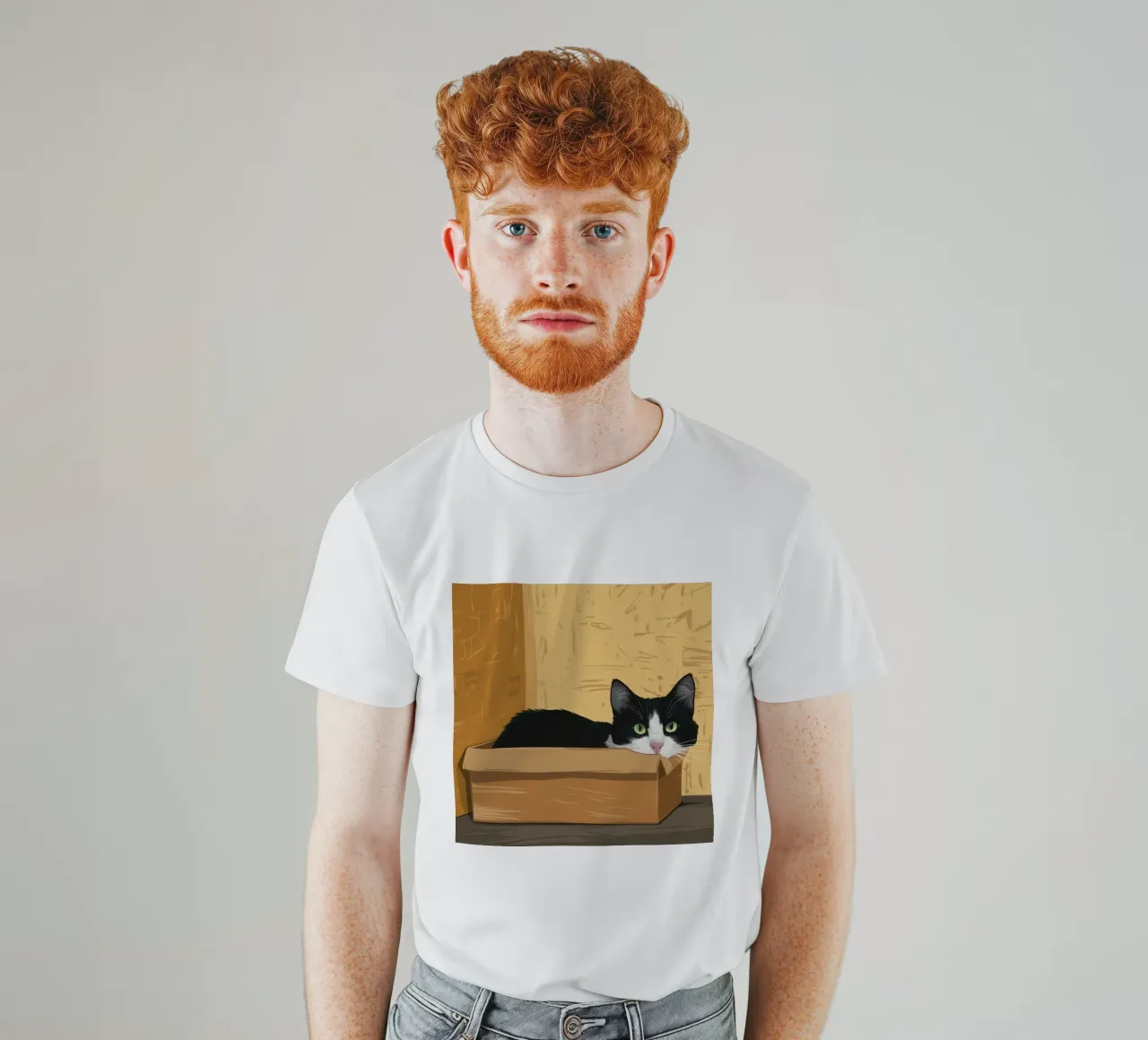 Fortezza classica a scatola chiusa t-shirt da Mossy Pigment