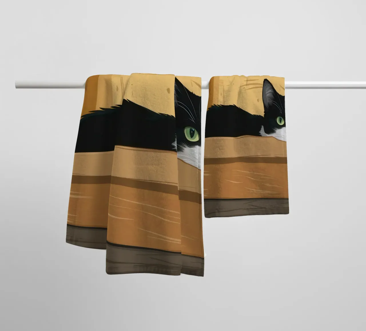Fortezza classica a scatola chiusa asciugamano da bagno da Mossy Pigment