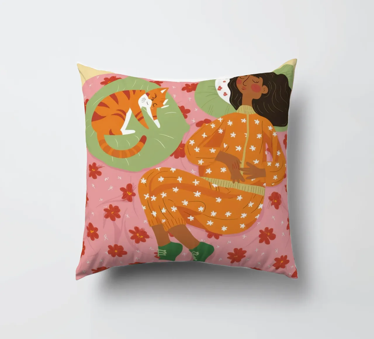 Polka Dot Dreamy Nap decorative cushion by Hollow Years
