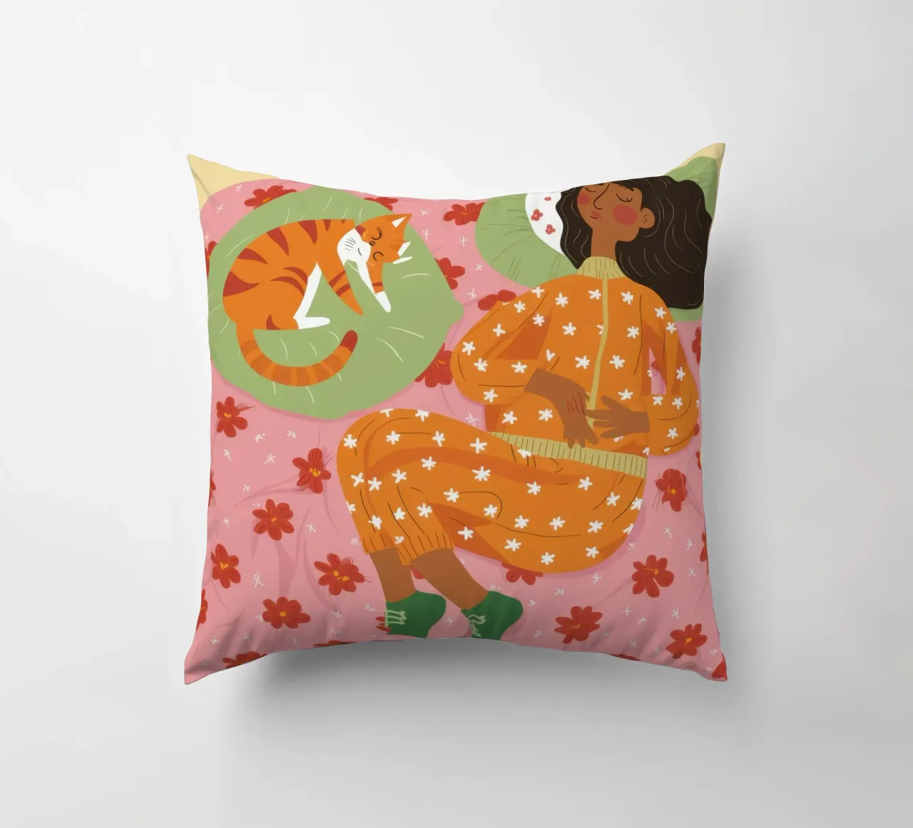 Polka Dot Dreamy Nap decorative cushion by Hollow Years