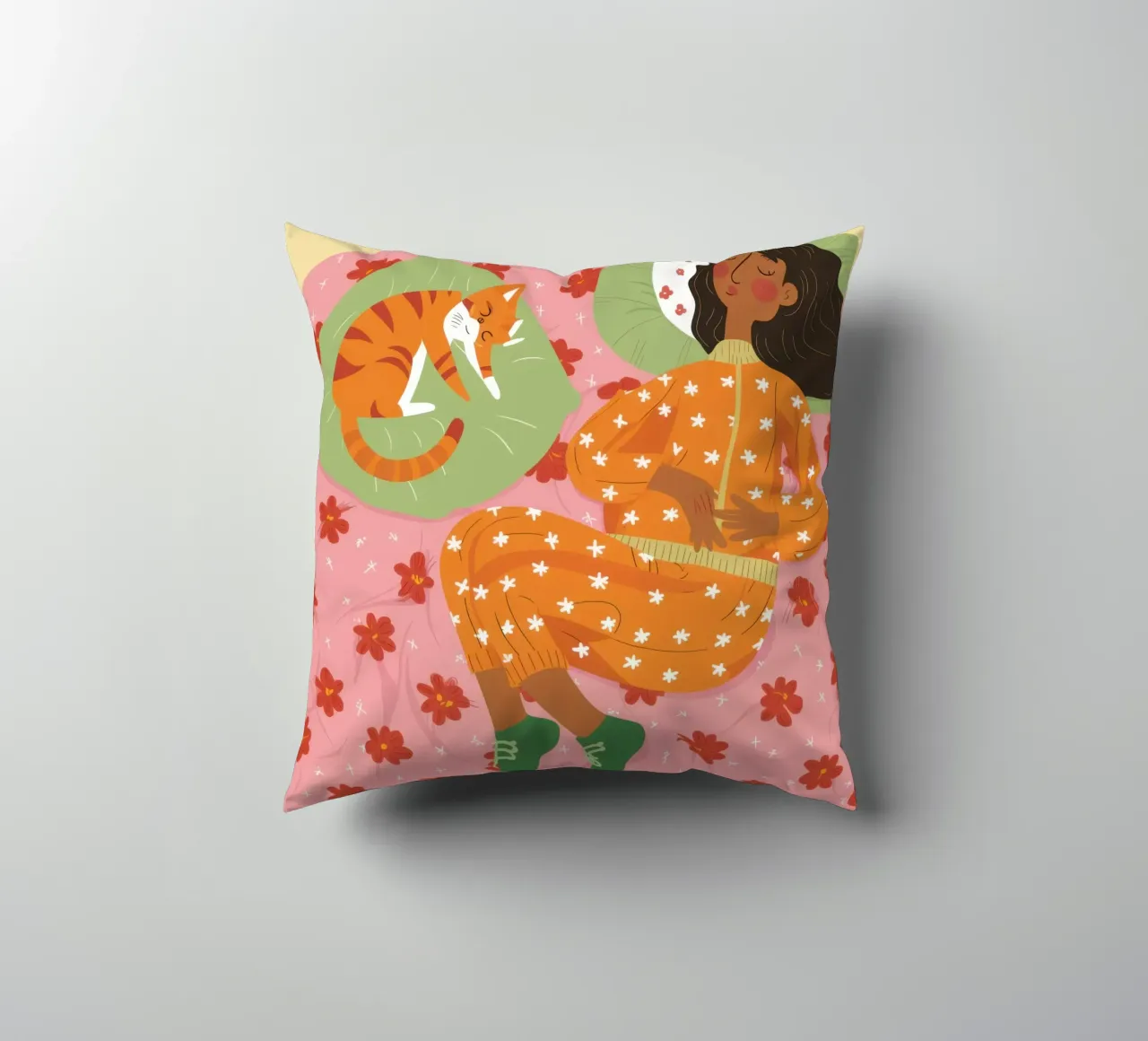 Polka Dot Dreamy Nap decorative cushion by Hollow Years