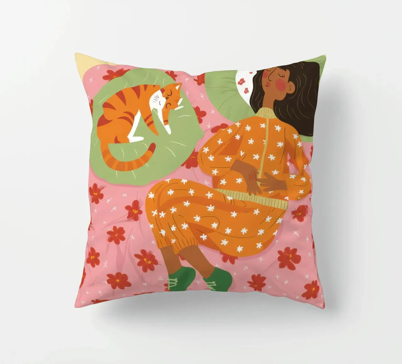 Polka Dot Dreamy Nap decorative cushion by Hollow Years