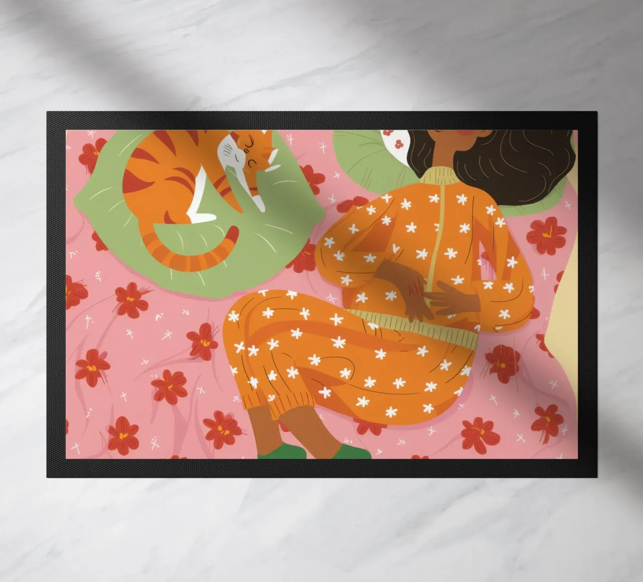Polka Dot Dreamy Nap doormat by Hollow Years