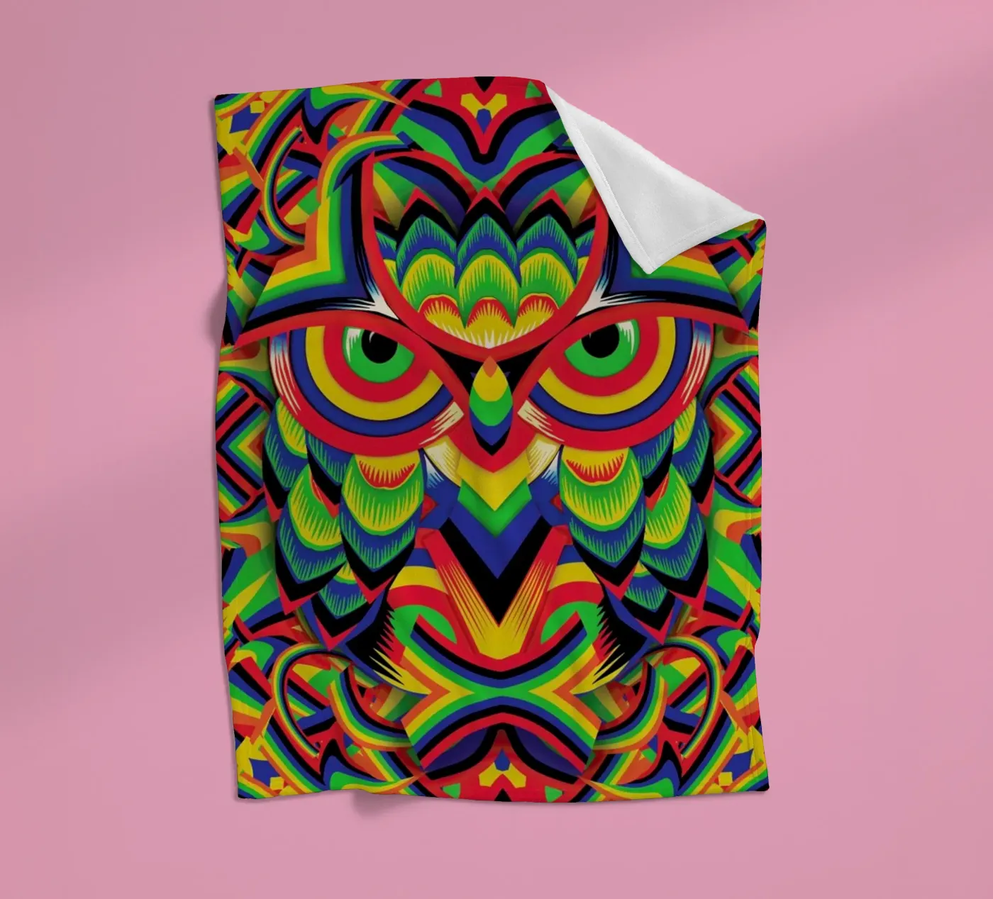 Owl 3 Fleecedecke von Ali Gulec