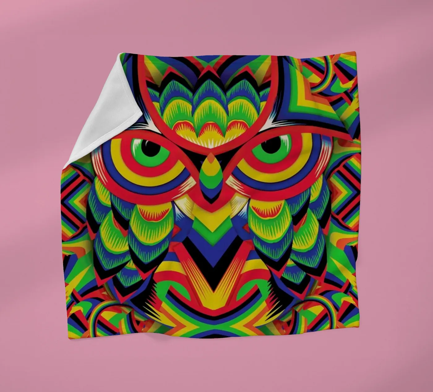 Owl 3 Fleecedecke von Ali Gulec