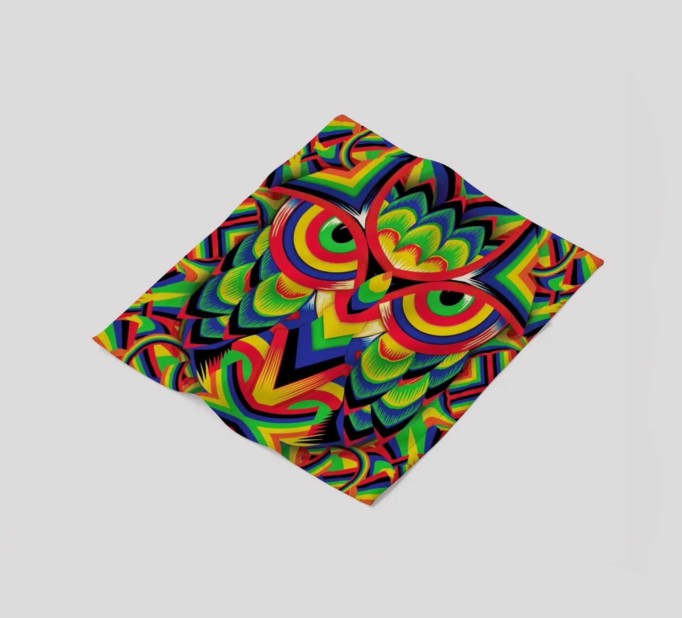 Owl 3 Fleecedecke von Ali Gulec