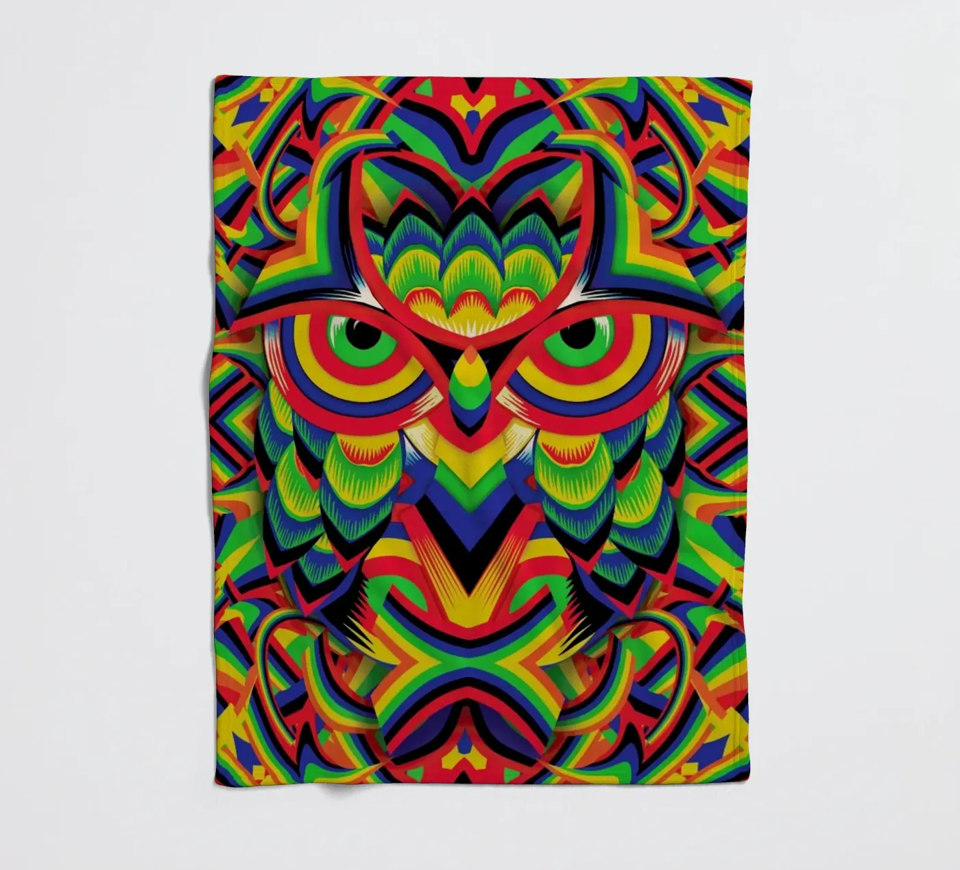 Owl 3 Fleecedecke von Ali Gulec