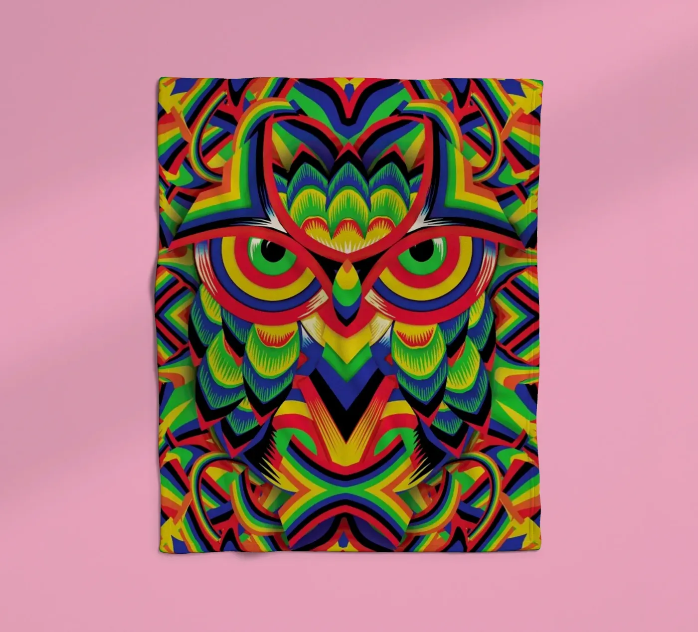 Owl 3 Fleecedecke von Ali Gulec