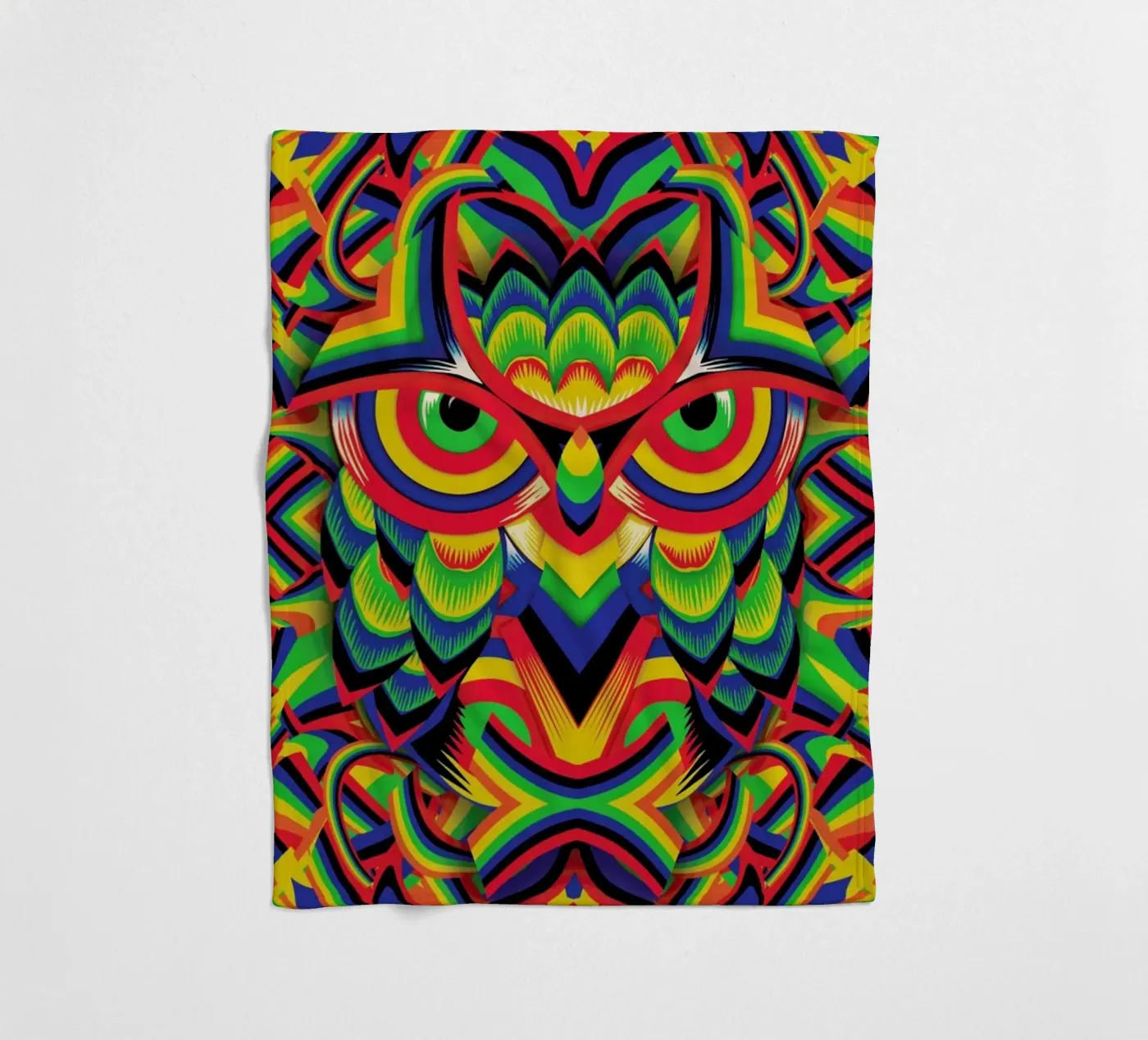 Owl 3 Fleecedecke von Ali Gulec