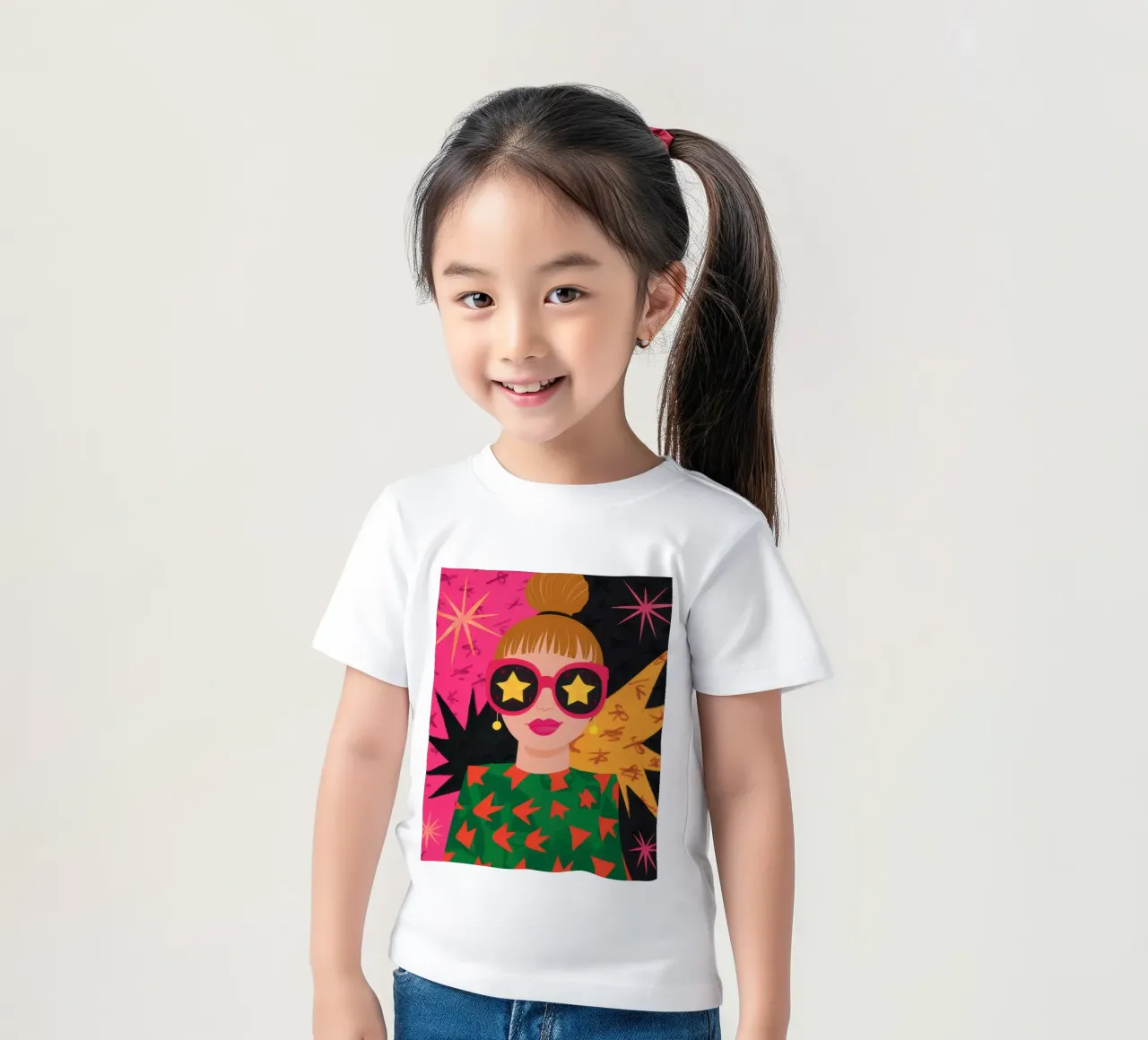 Starry Eyed Chic kids t-shirt by Lune Dreams