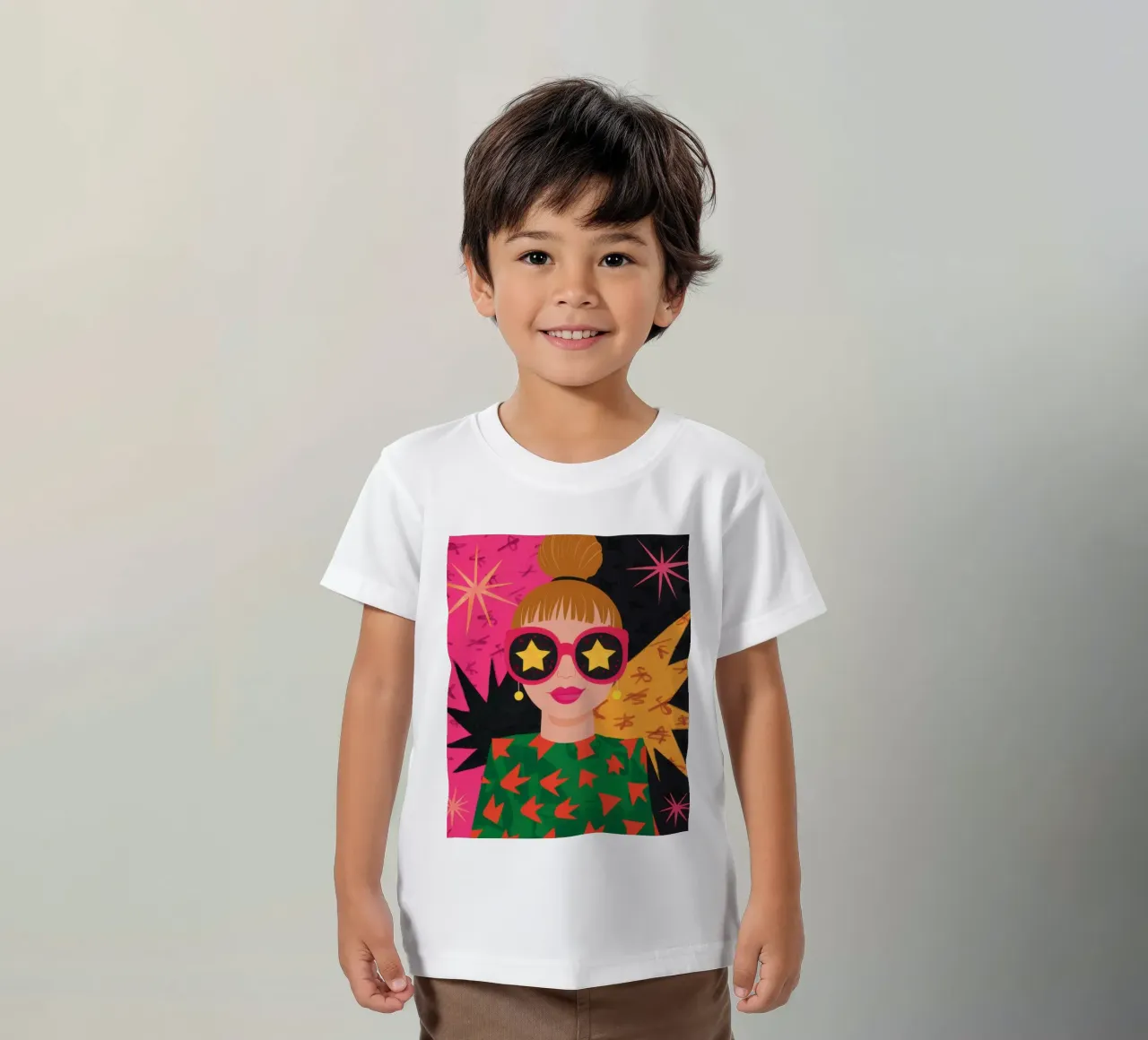 Starry Eyed Chic kids t-shirt by Lune Dreams