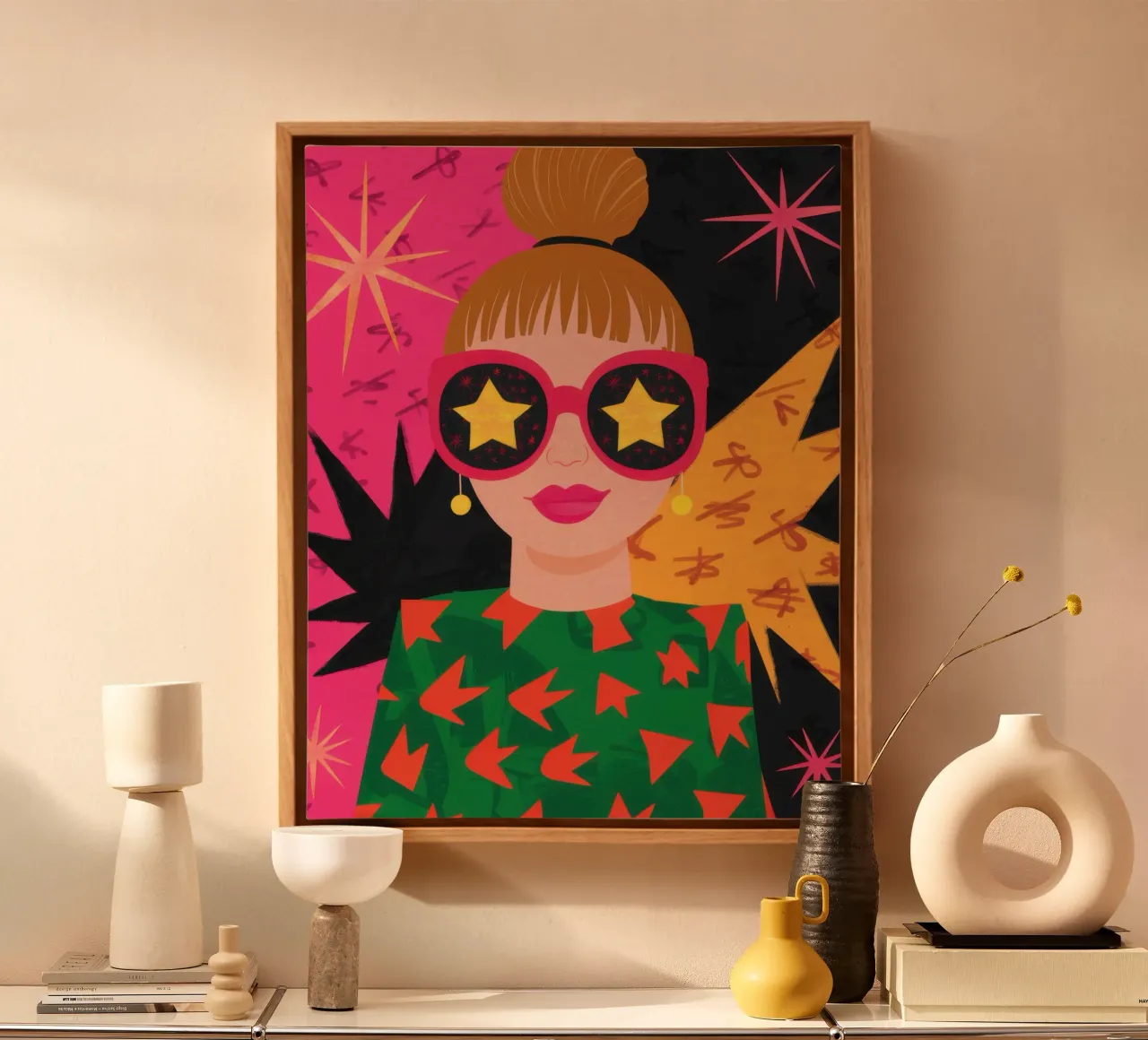 Starry Eyed Chic canvas by Lune Dreams