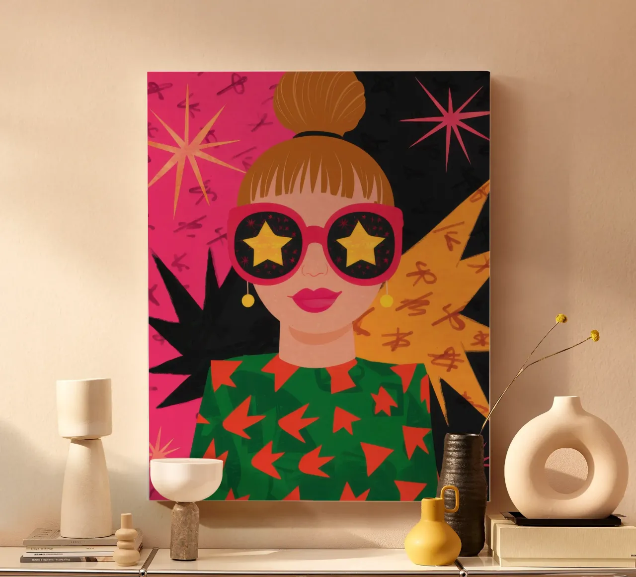Starry Eyed Chic canvas by Lune Dreams
