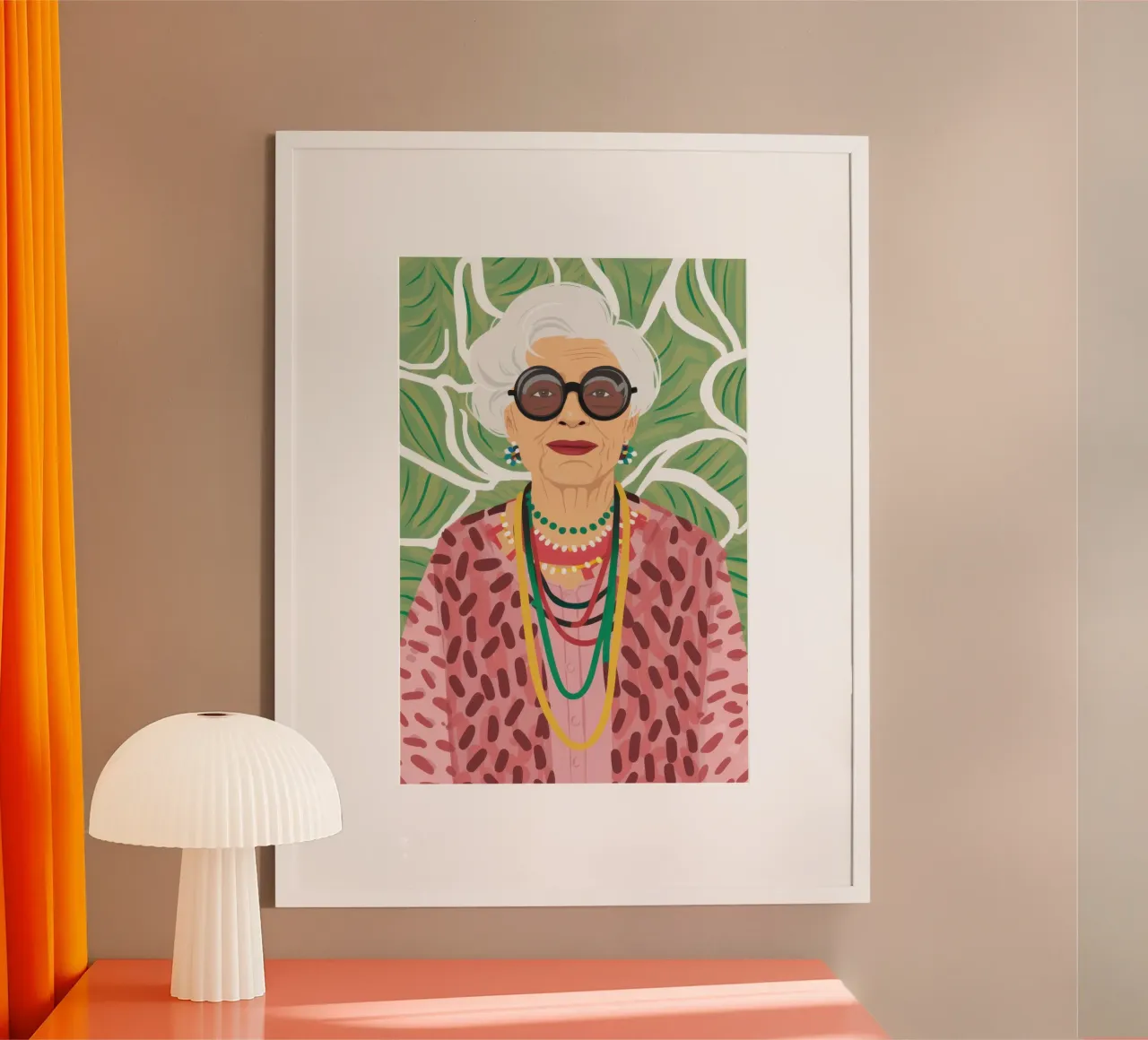 Strati di cappotto rosa poster con telaio in plastica da Sentinel Glow