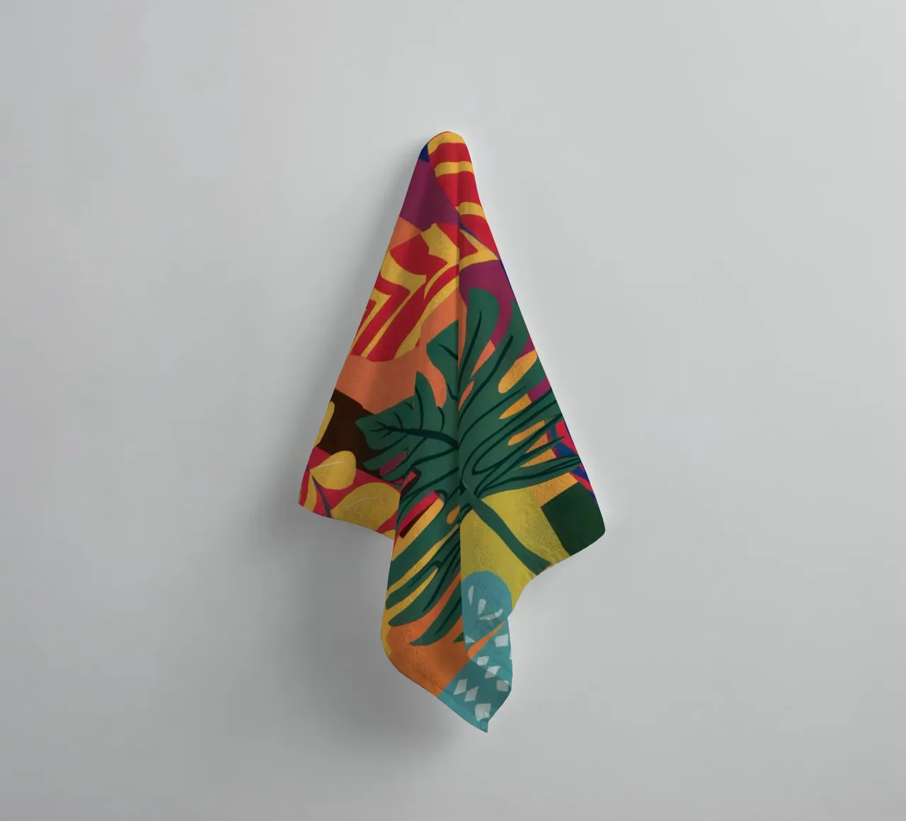 Autumnal Leaf Dance towel by Arcane Lines