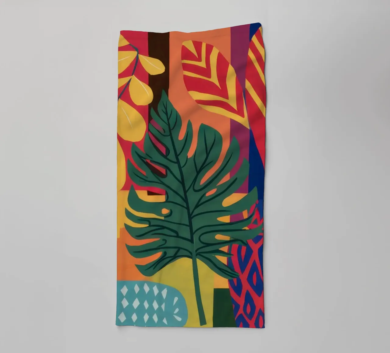 Autumnal Leaf Dance towel by Arcane Lines