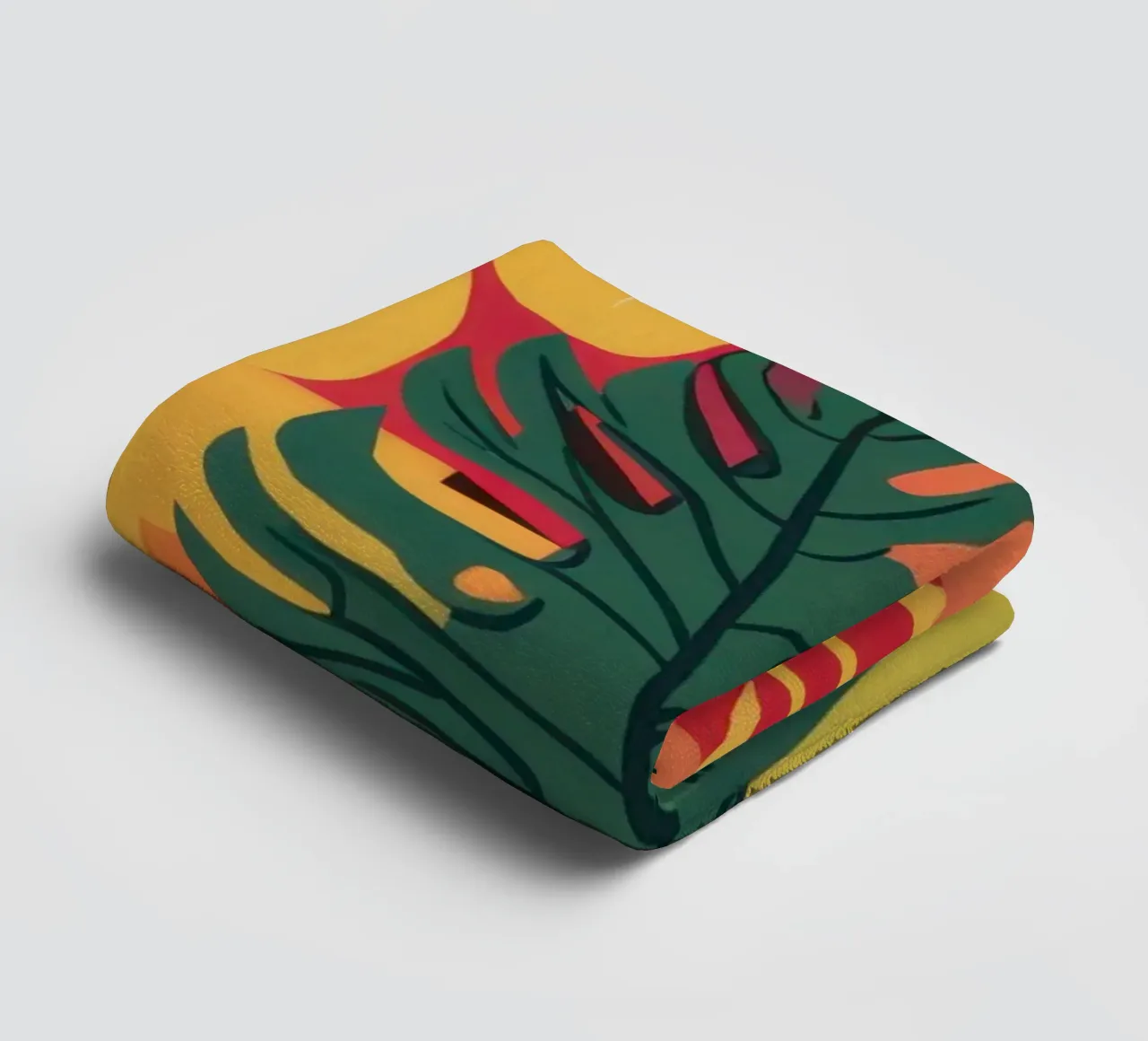 Autumnal Leaf Dance towel by Arcane Lines