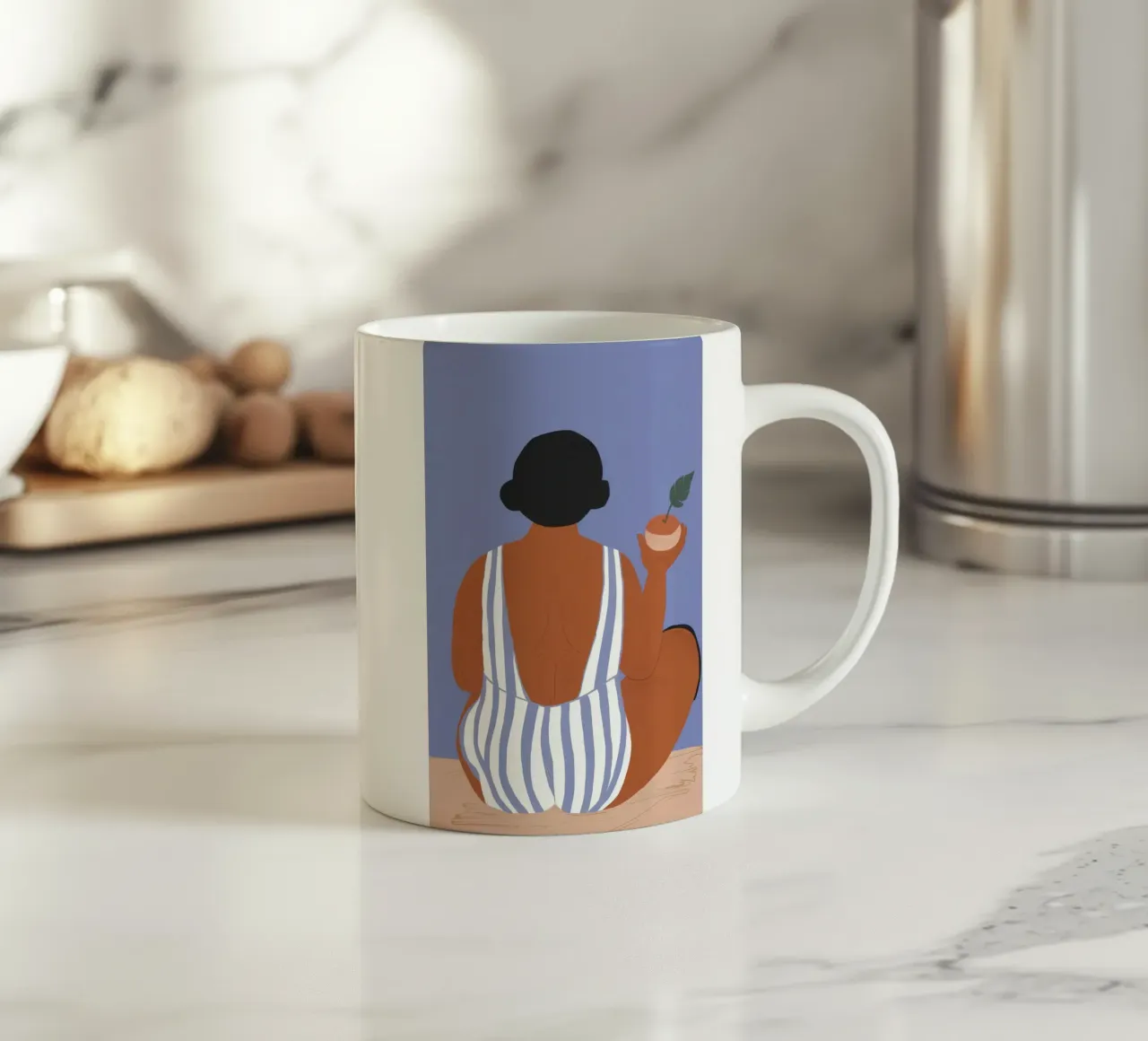 Estate a strisce tazza in ceramica da Hollow Years