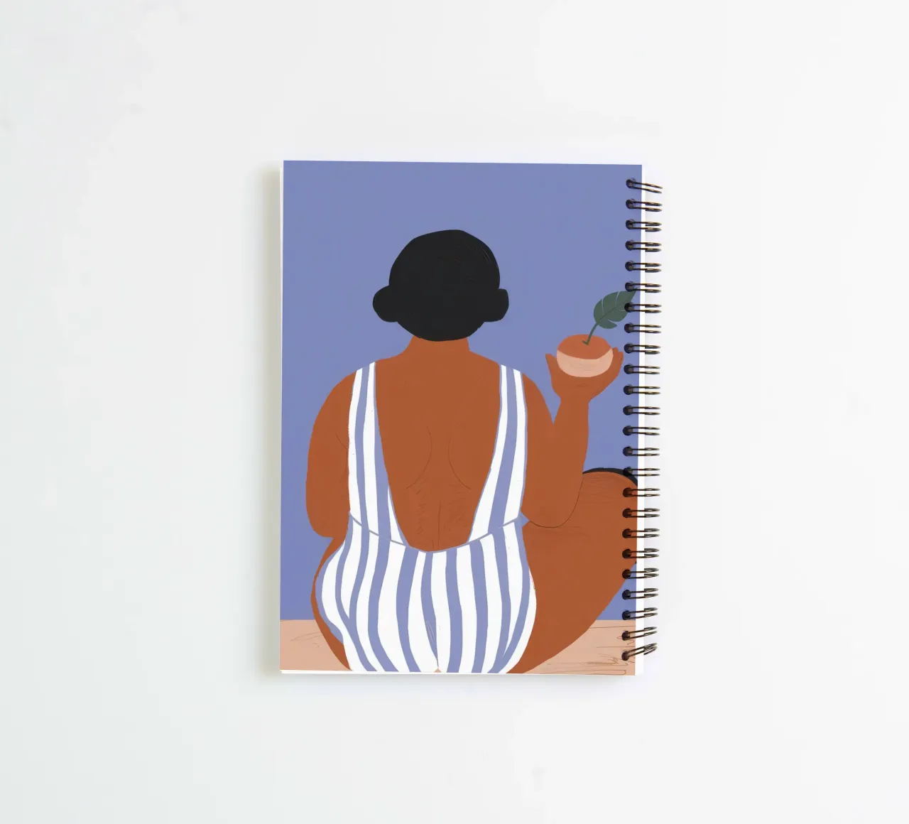 Striped Summer Stillness spiral notebook by Hollow Years