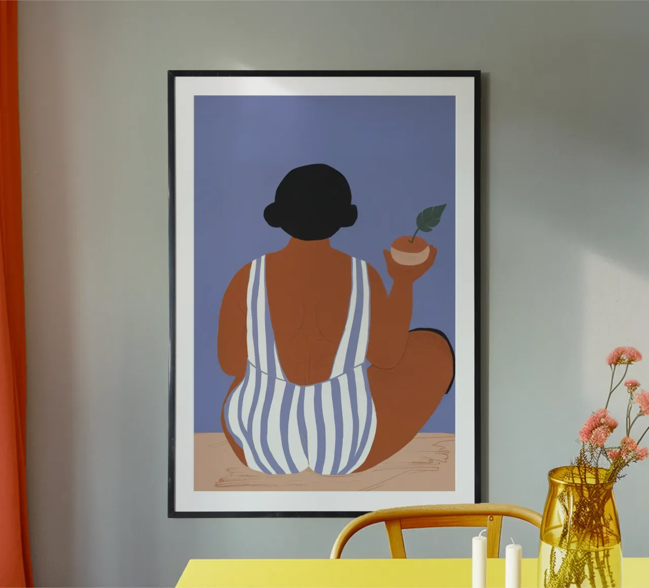 Striped Summer Stillness hahnemühle by Hollow Years