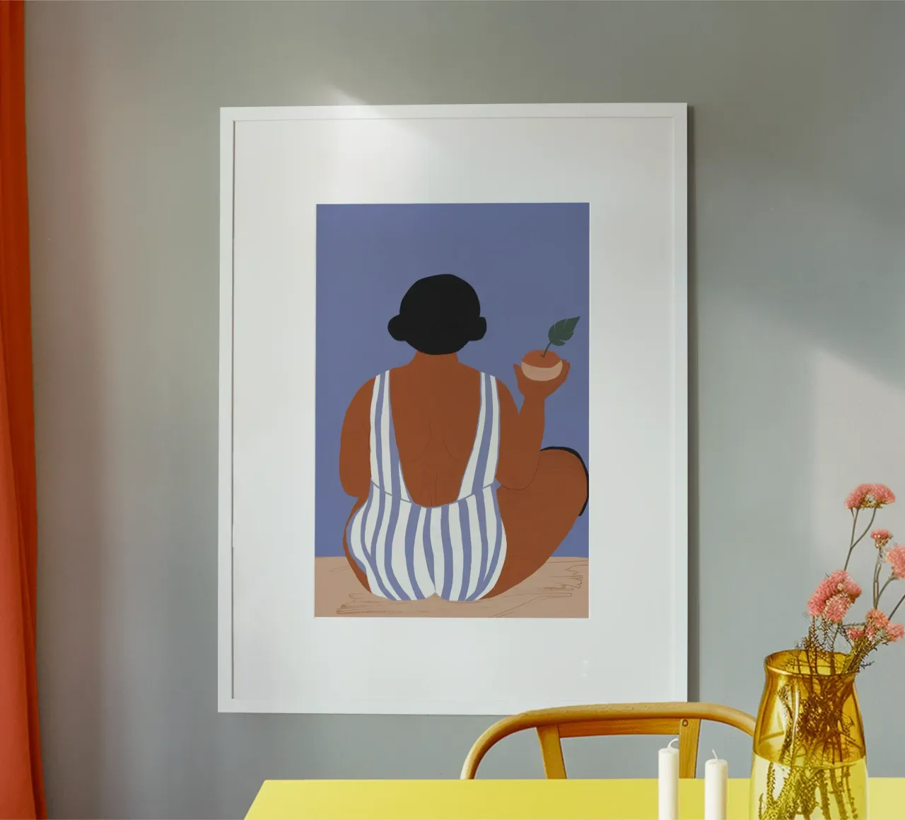 Striped Summer Stillness hahnemühle by Hollow Years