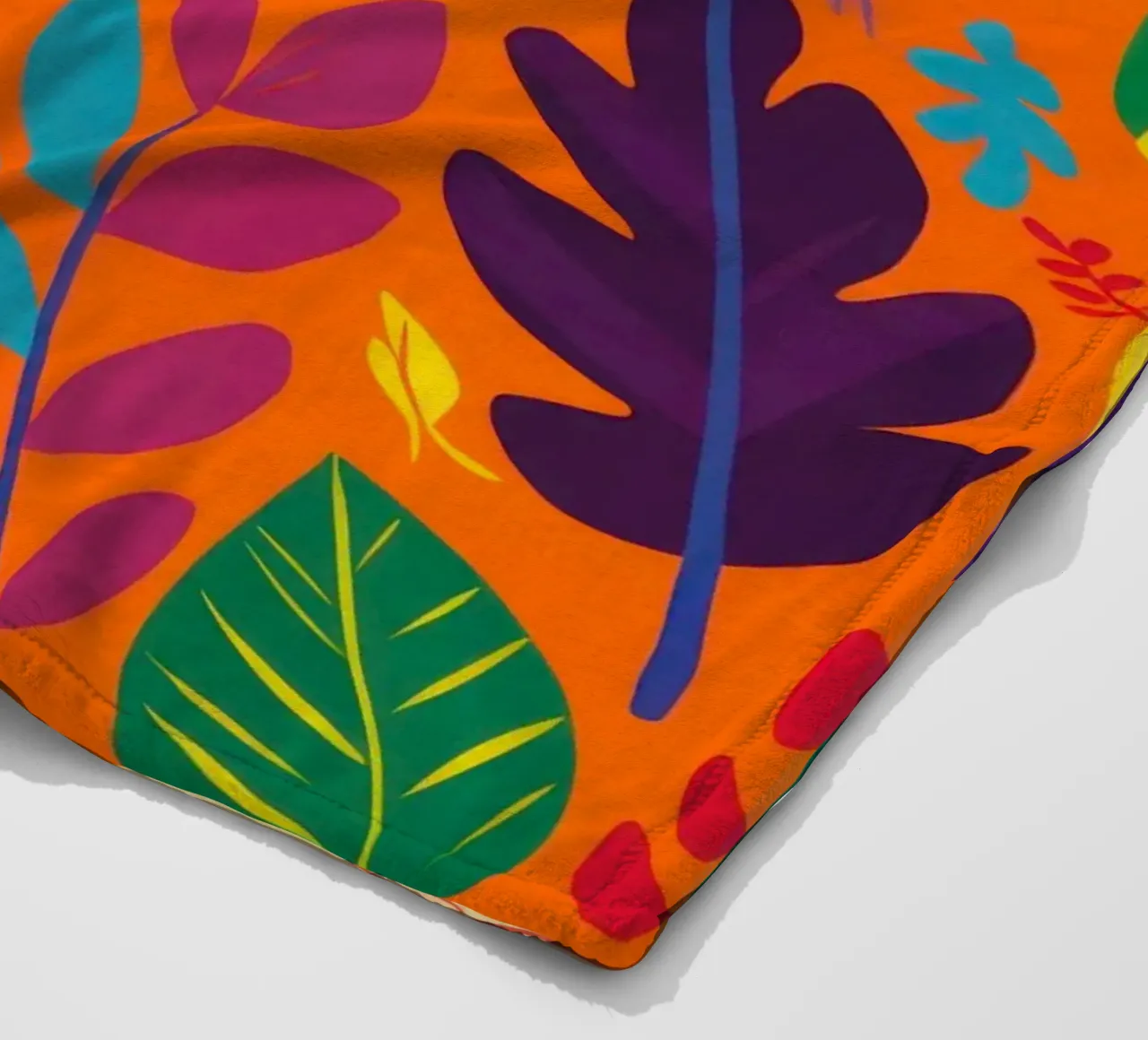 Tangerine Tropic Tangle coperta in pile da Arcane Lines