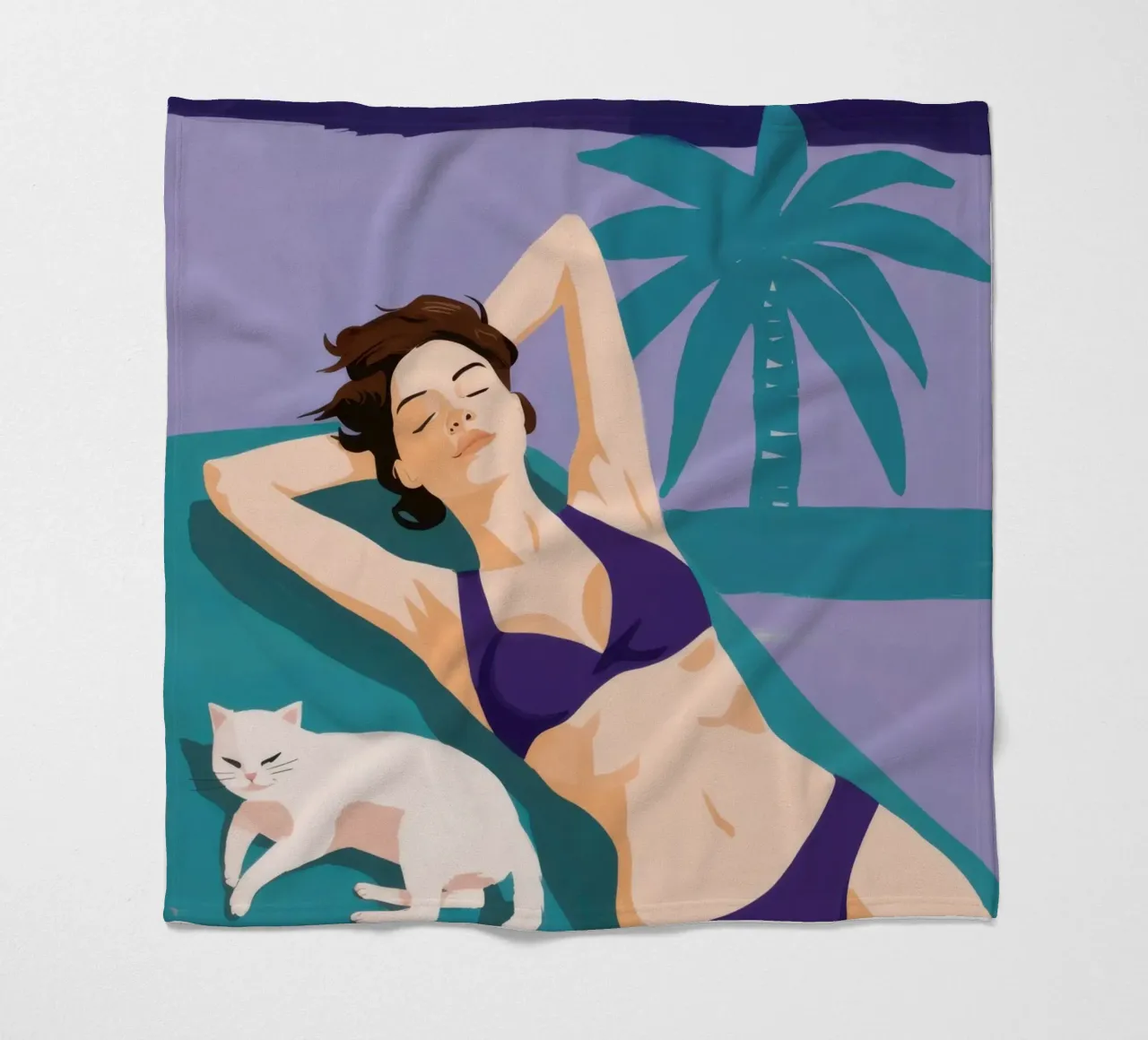 Siesta felina baciata dal sole coperta in pile da Hollow Years