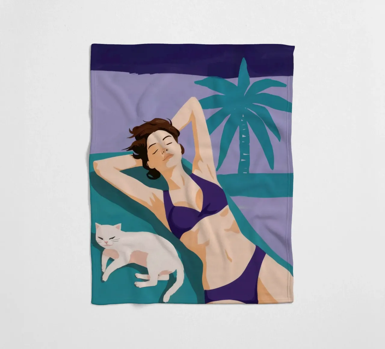 Siesta felina baciata dal sole coperta in pile da Hollow Years