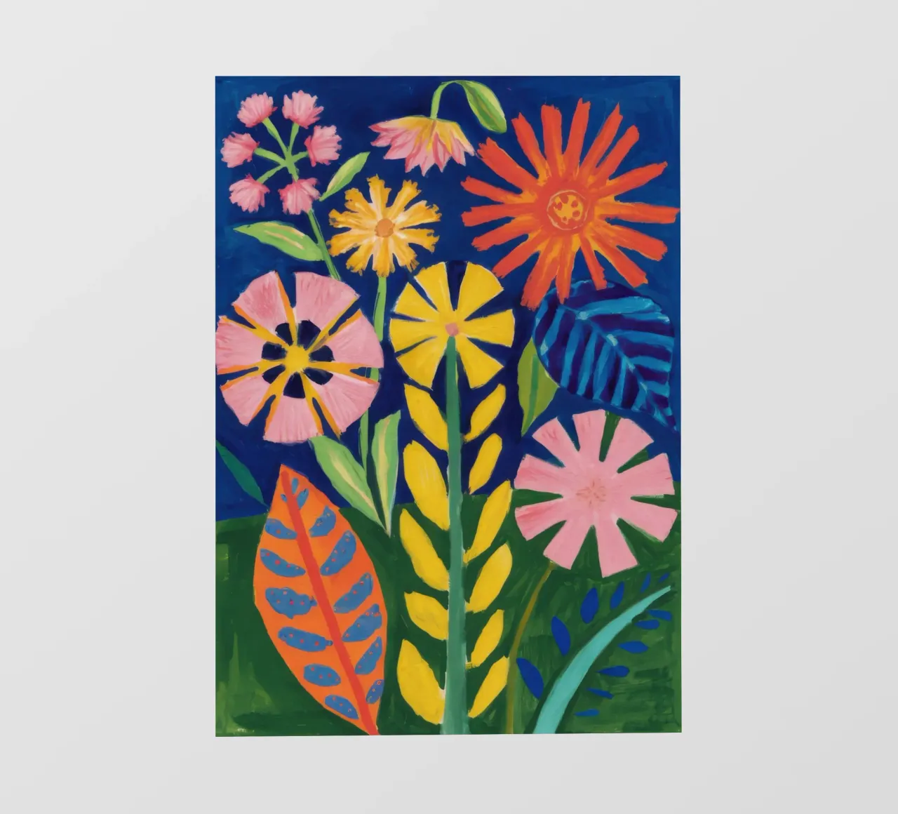 Fiori blu selvatici telo in pvc da Sentinel Glow