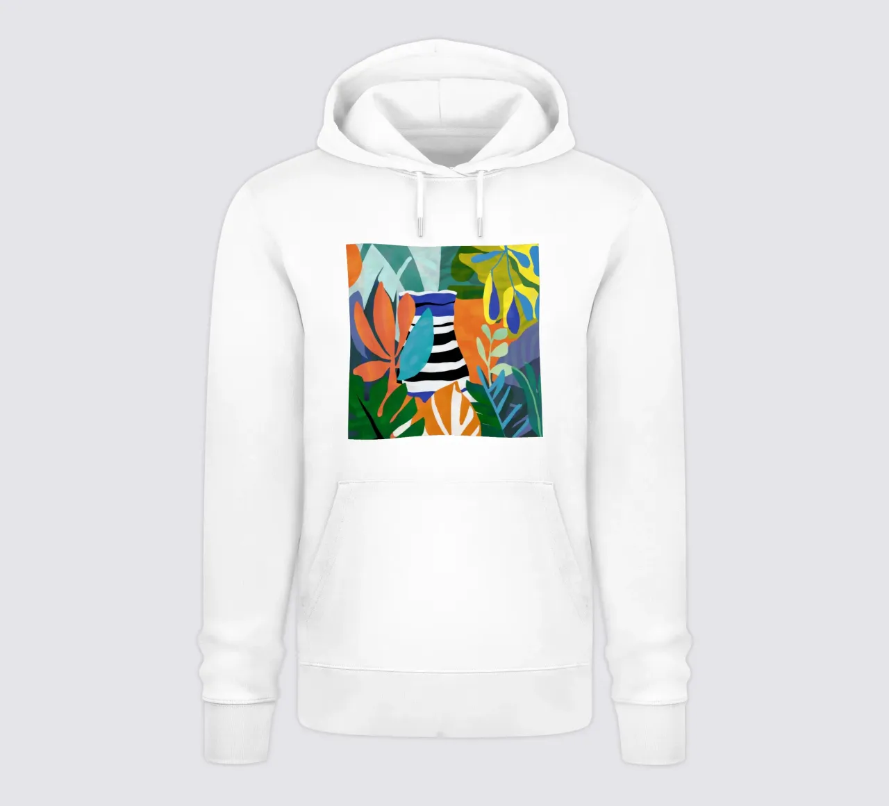 Uccello a righe nautiche felpa con cappuccio da Arcane Lines