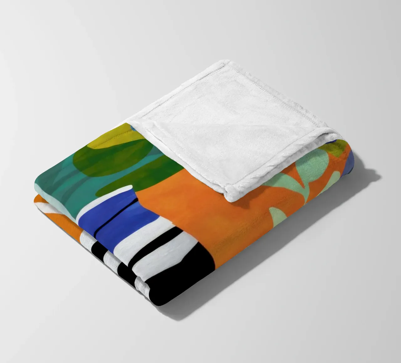 Uccello a righe nautiche coperta in pile da Arcane Lines