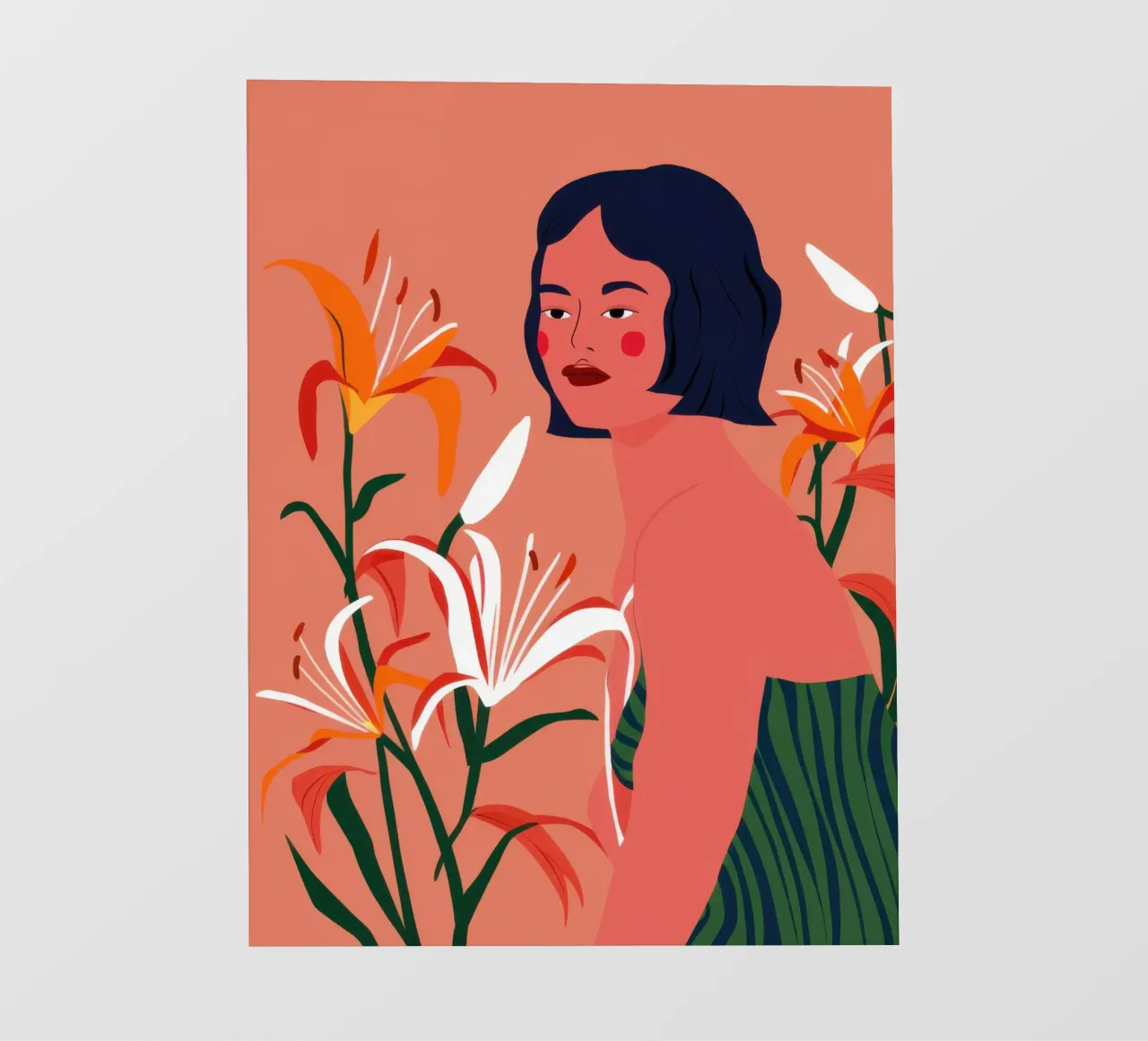 Portrait d'un lys ardent bâche pvc de Hollow Years